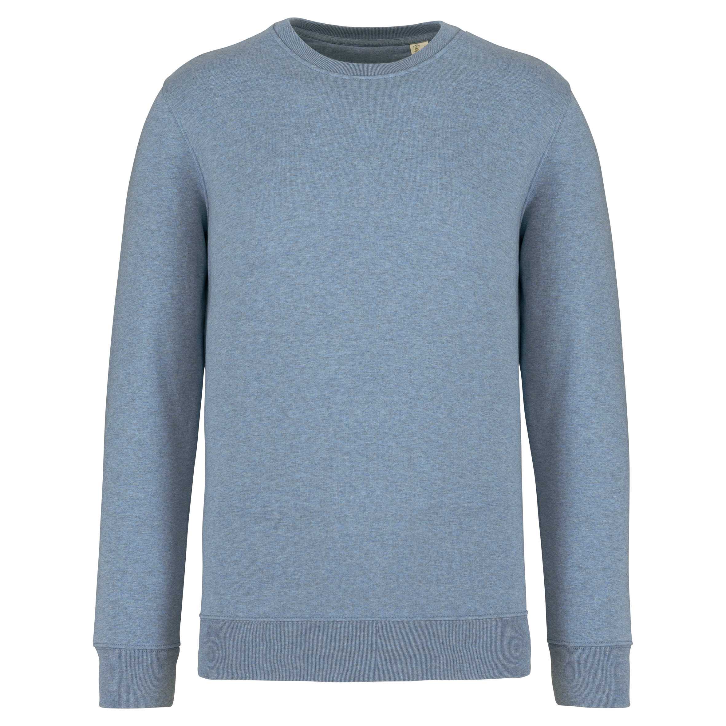 Sudadera  ecorresponsable de cuello redondo unisex Cool Blue Heather