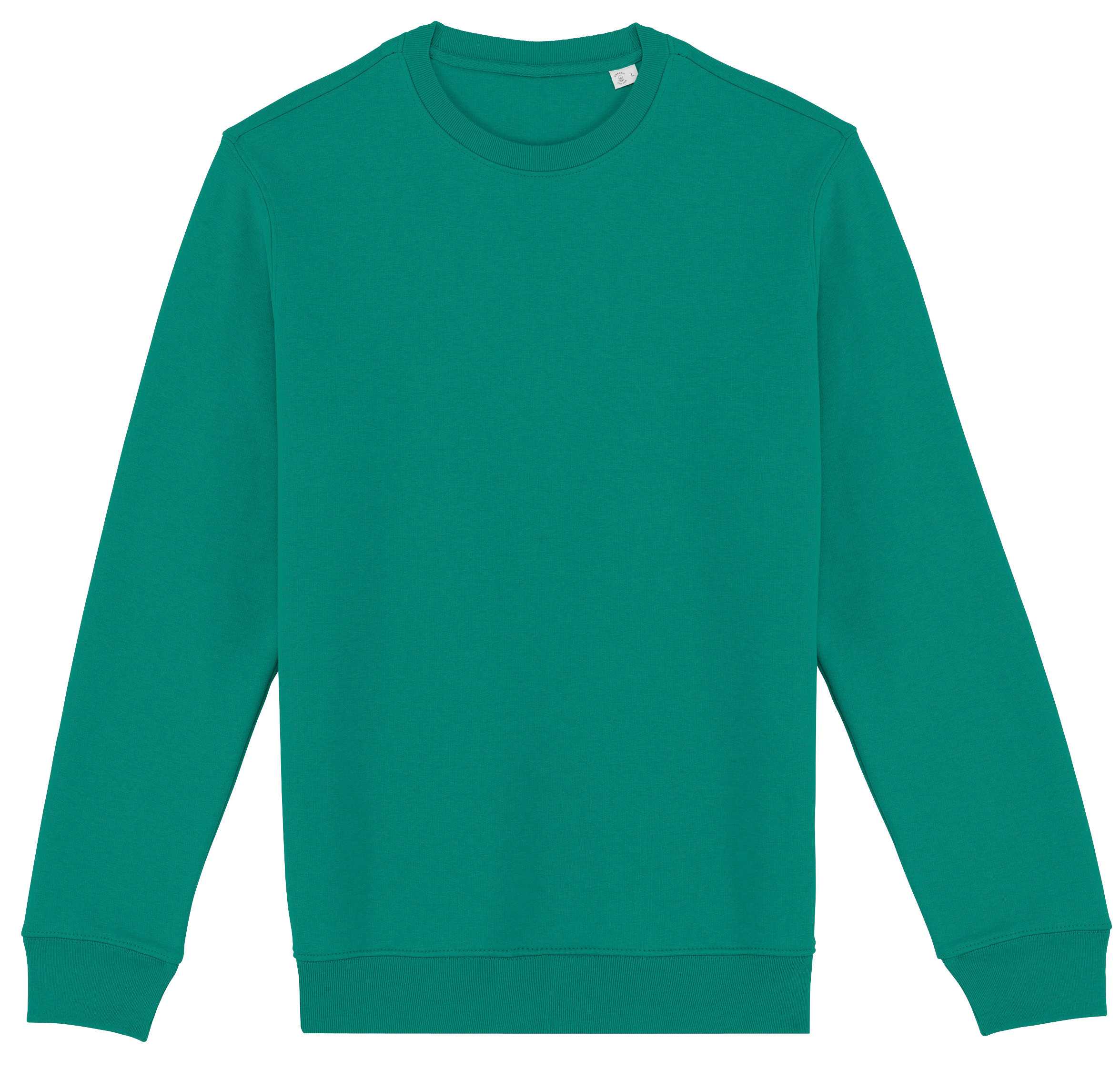 Sudadera  ecorresponsable de cuello redondo unisex Gemstone Green