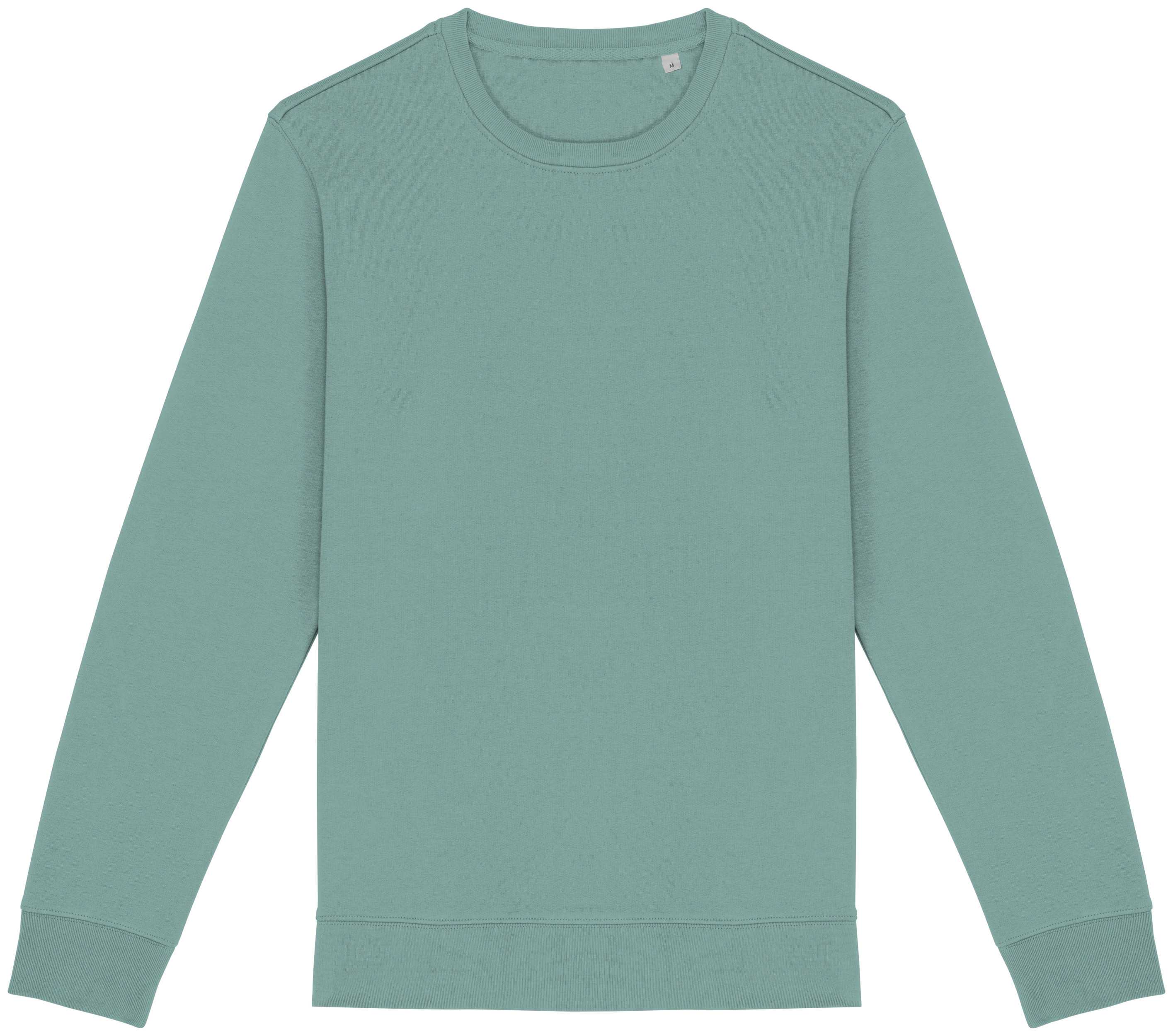 Sudadera  ecorresponsable de cuello redondo unisex Jade Green
