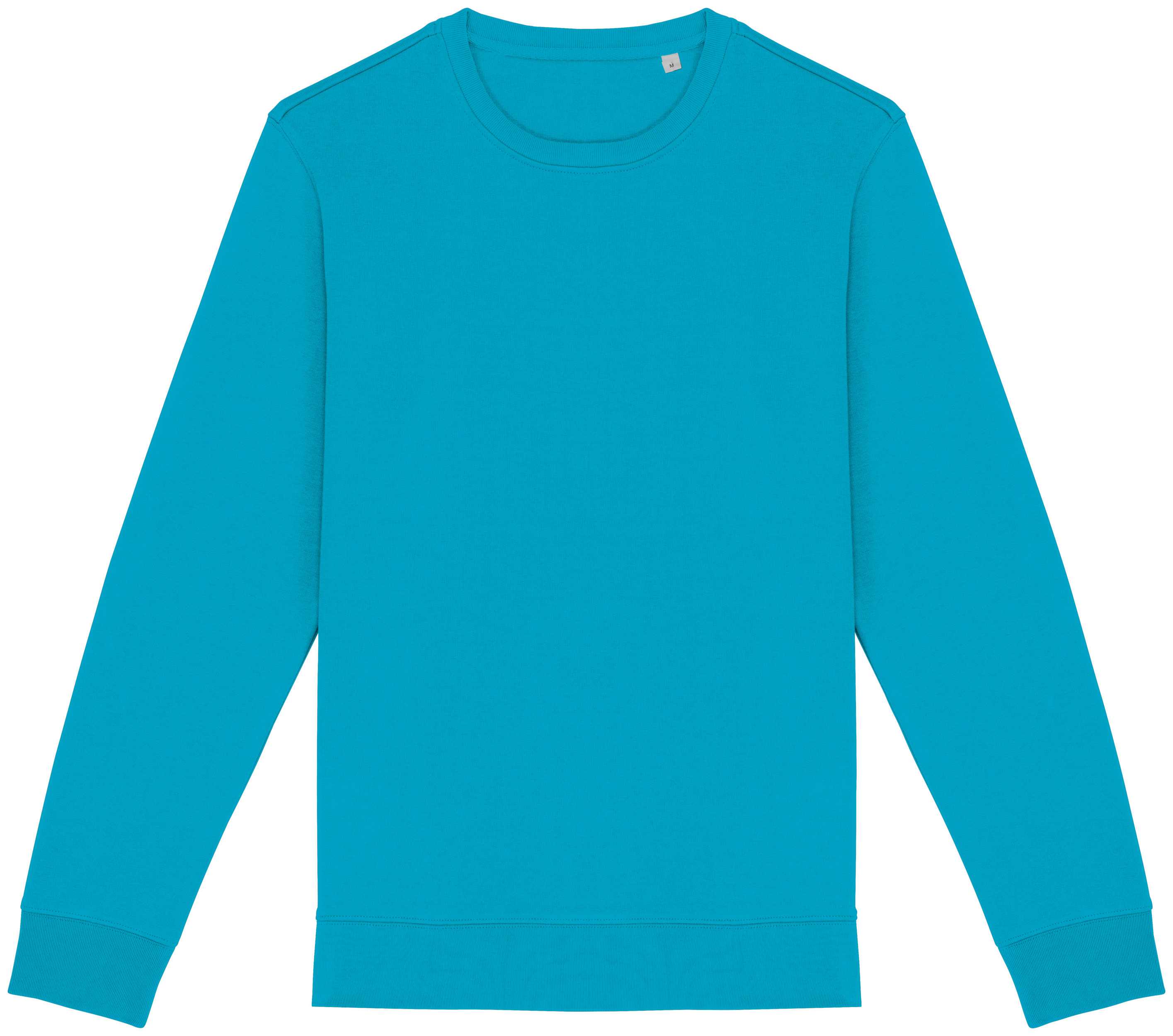Sudadera  ecorresponsable de cuello redondo unisex Light Turquoise