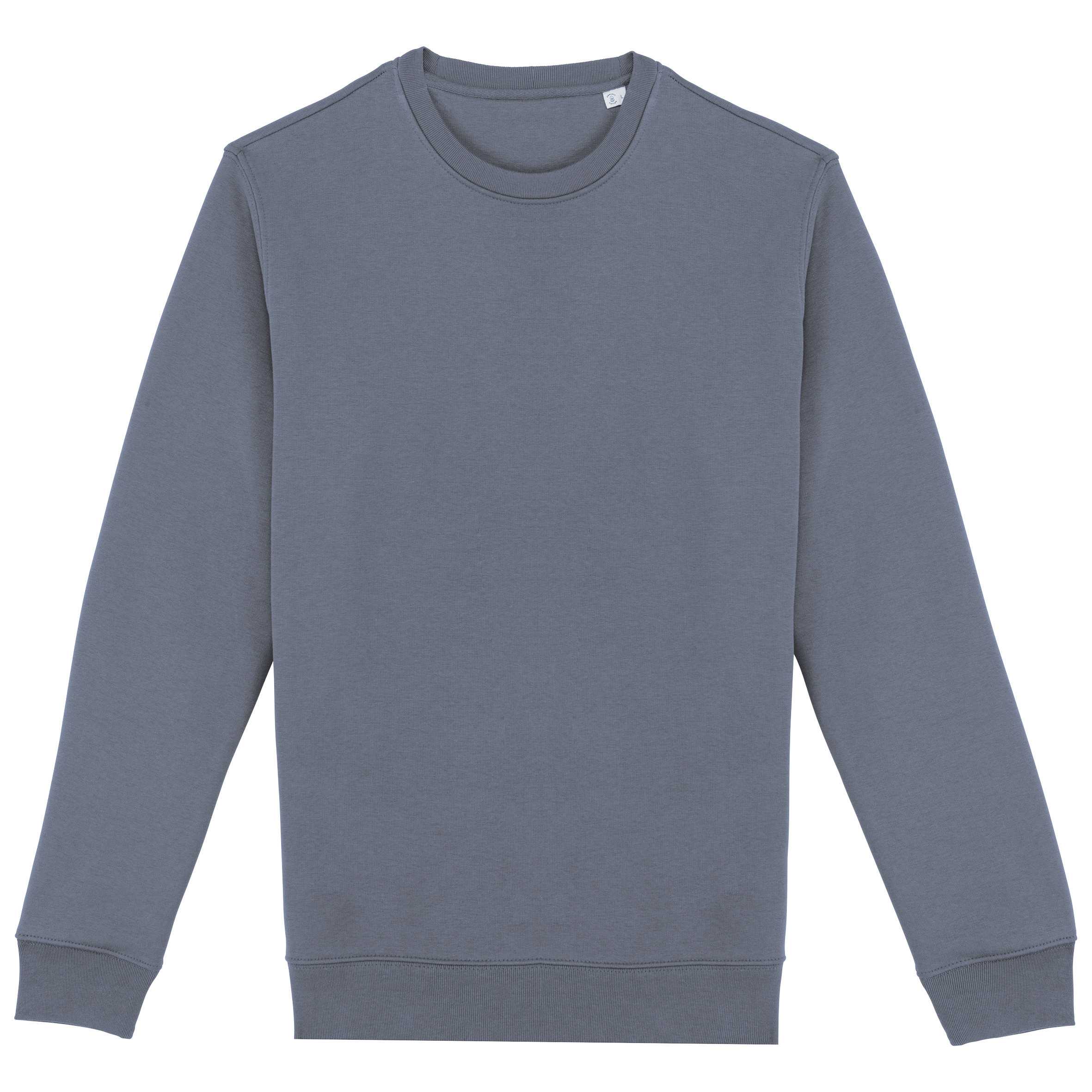 Sudadera  ecorresponsable de cuello redondo unisex Mineral Grey