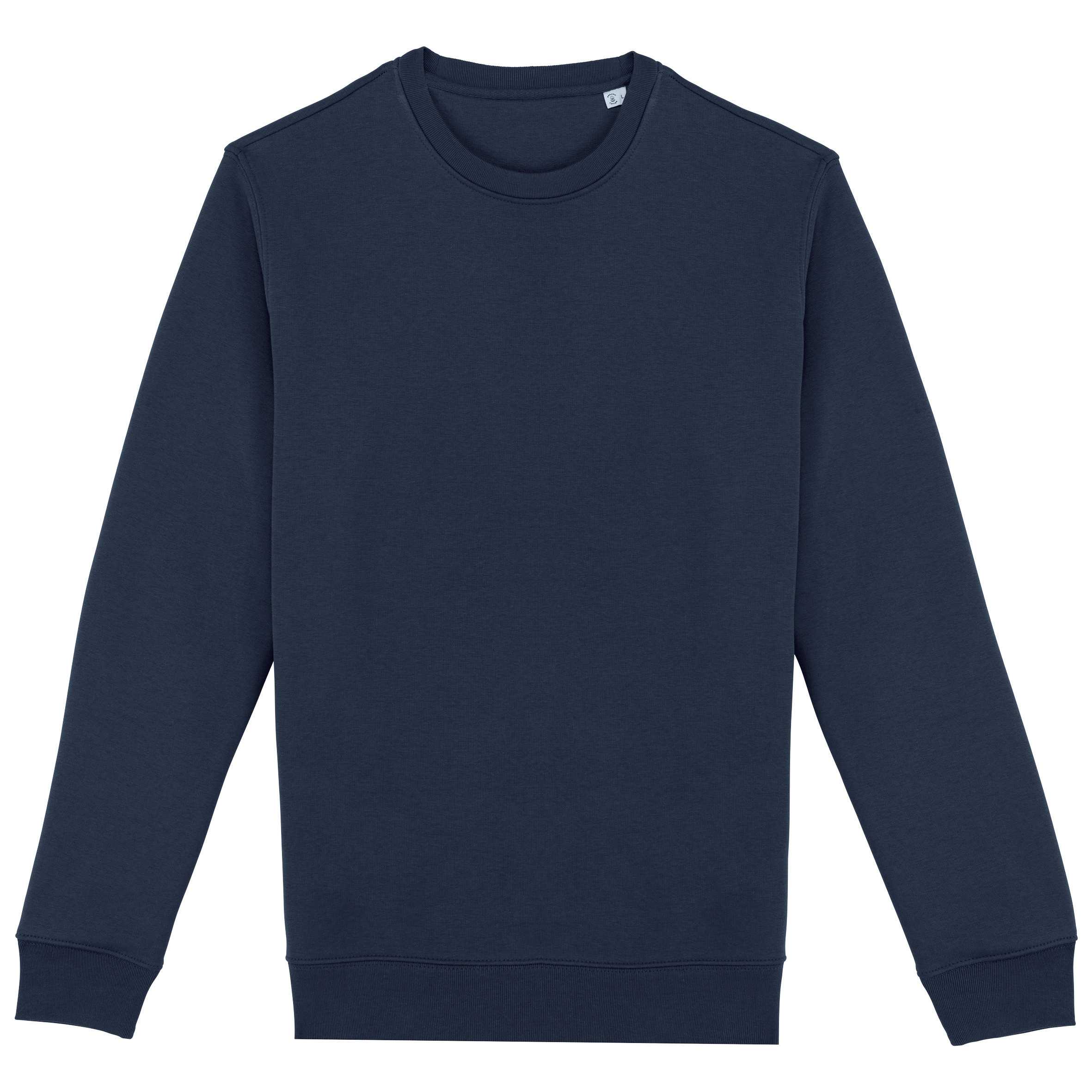 Sudadera  ecorresponsable de cuello redondo unisex Navy Blue