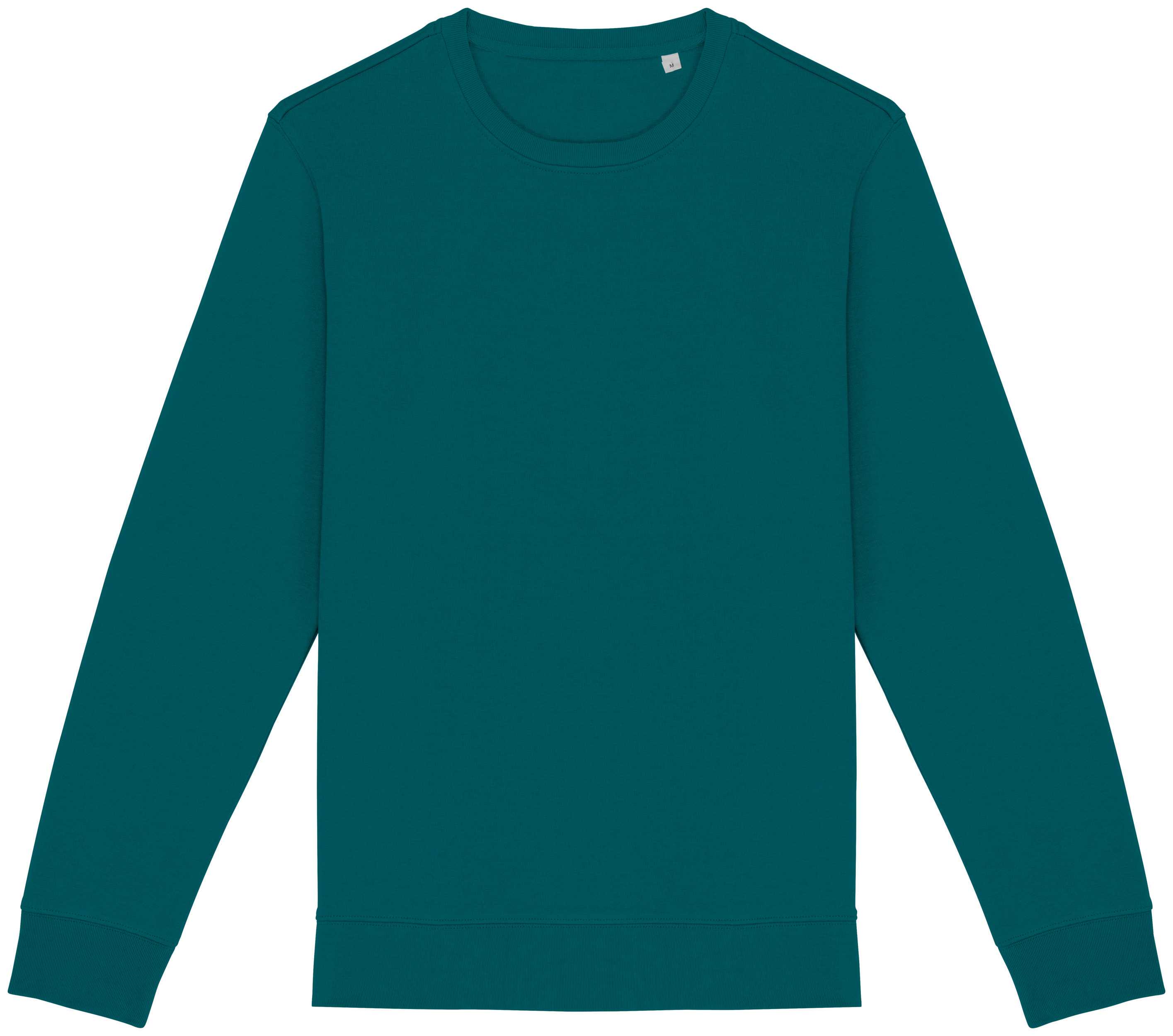 Sudadera  ecorresponsable de cuello redondo unisex Peacock Green
