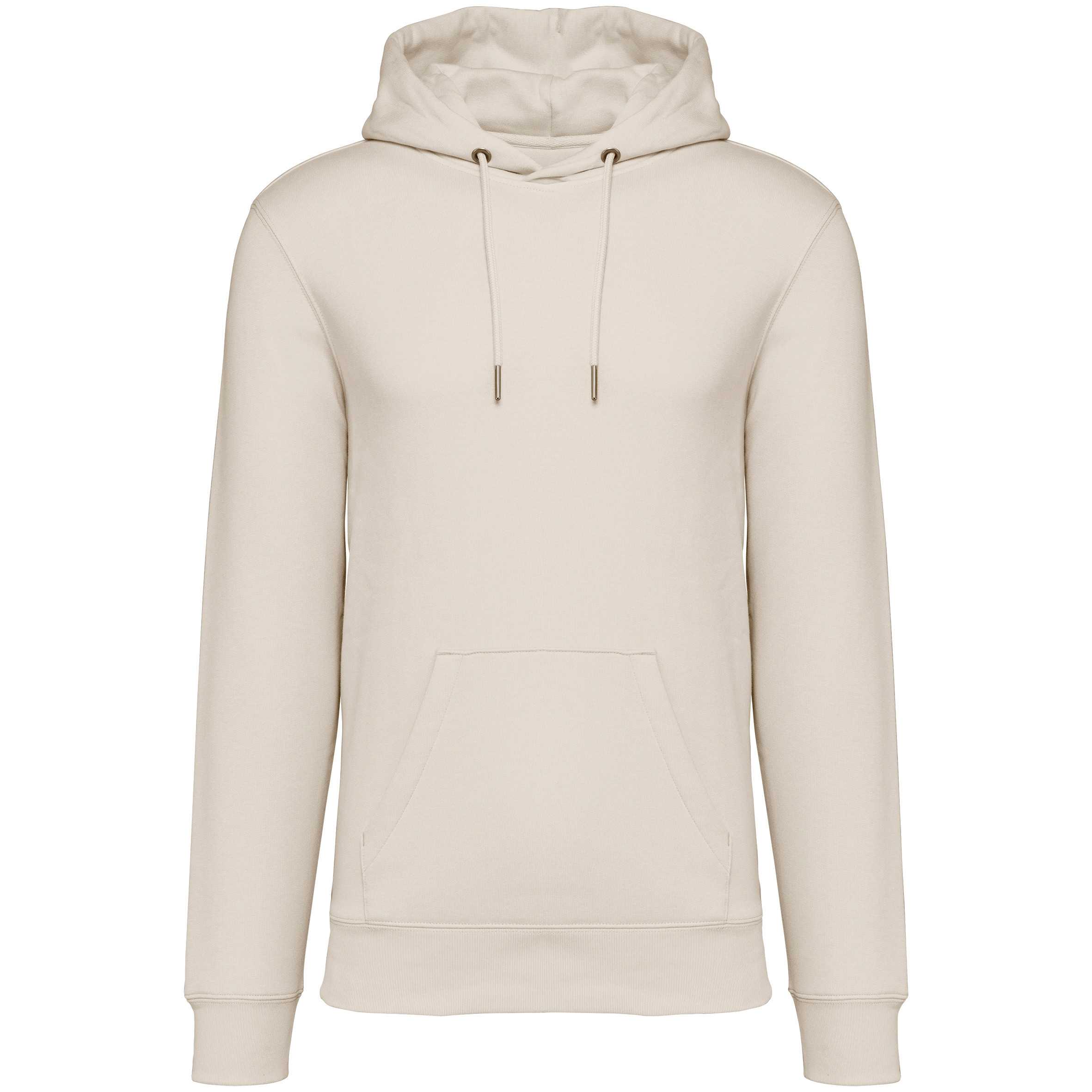 Sudadera ecorresponsable con capucha unisex Raw Natural