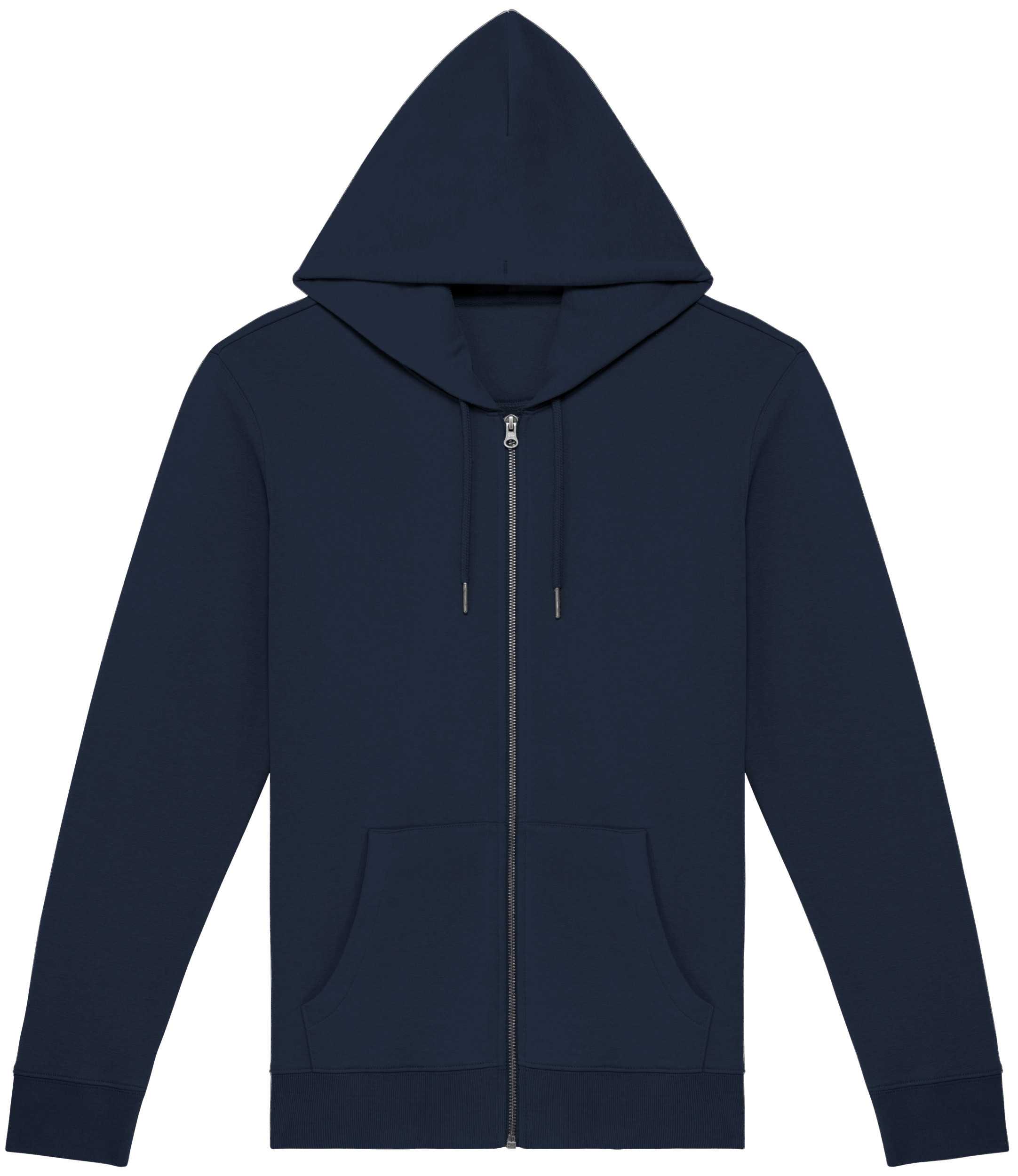 Sudadera ecorresponsable con cremallera y capucha unisex Navy Blue