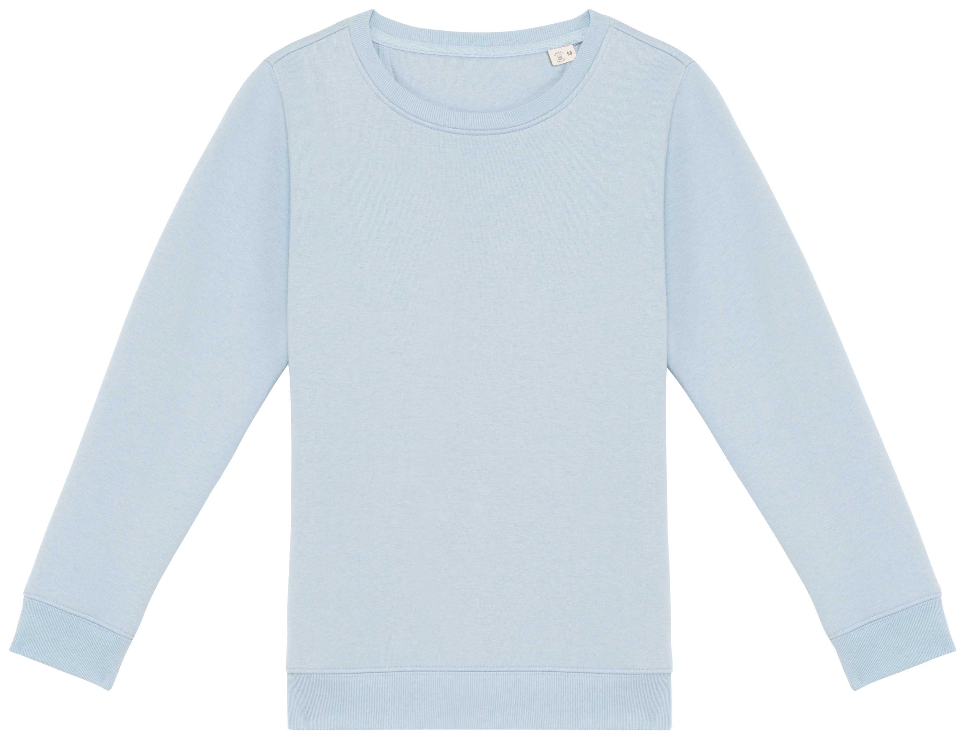 Sudadera ecorresponsable cuello redondo infantil Aquamarine