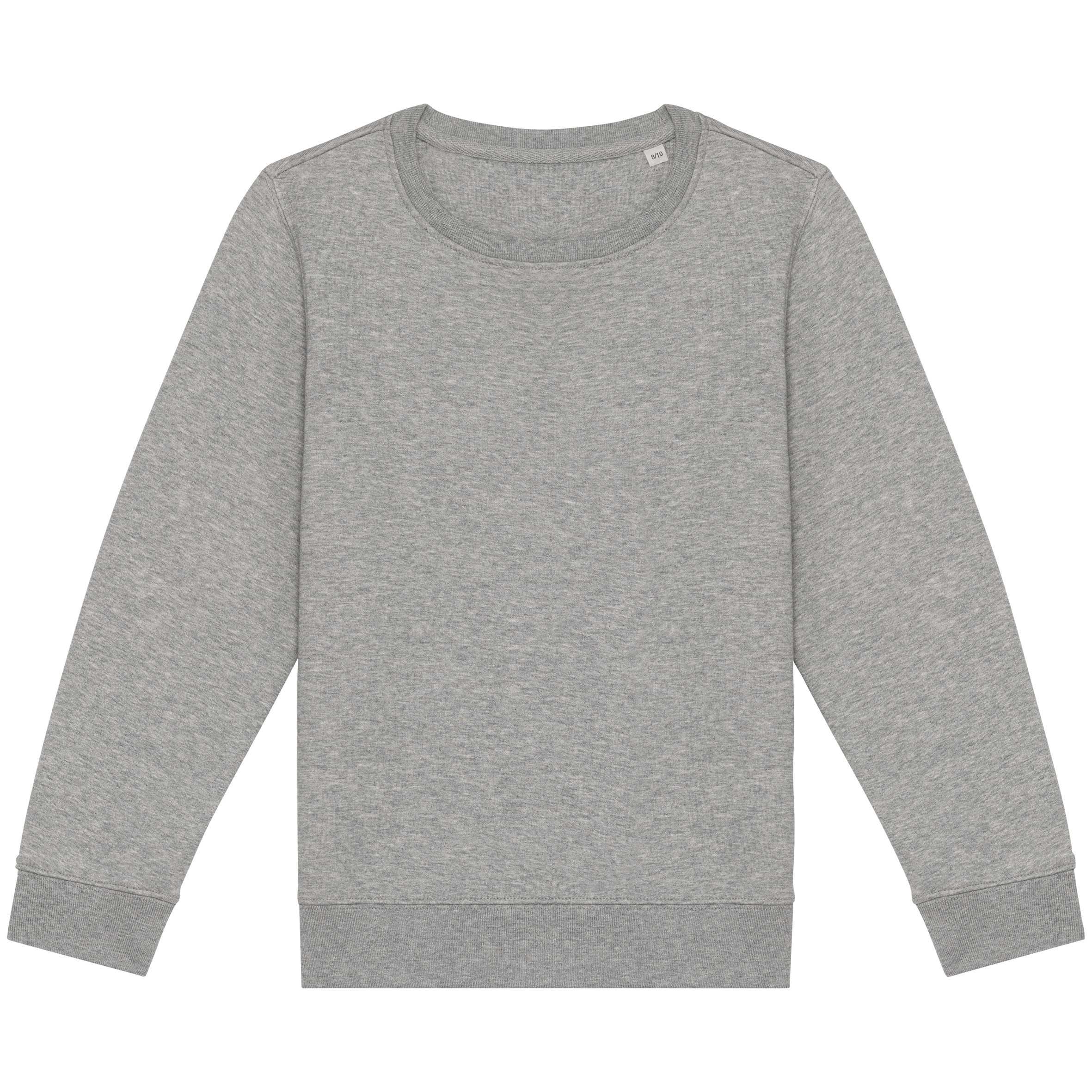 Sudadera ecorresponsable cuello redondo infantil Moon Grey Heather
