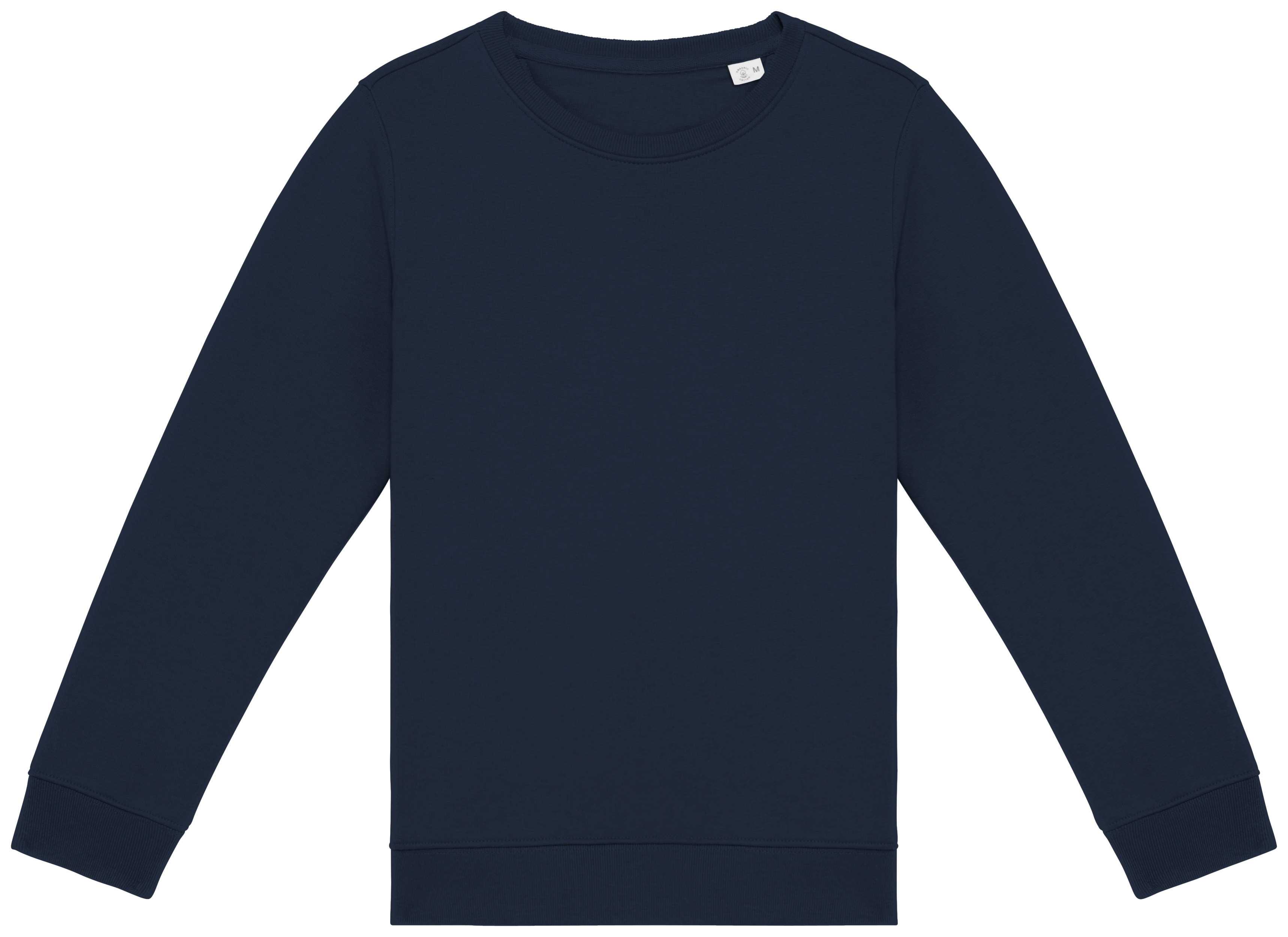 Sudadera ecorresponsable cuello redondo infantil Navy Blue