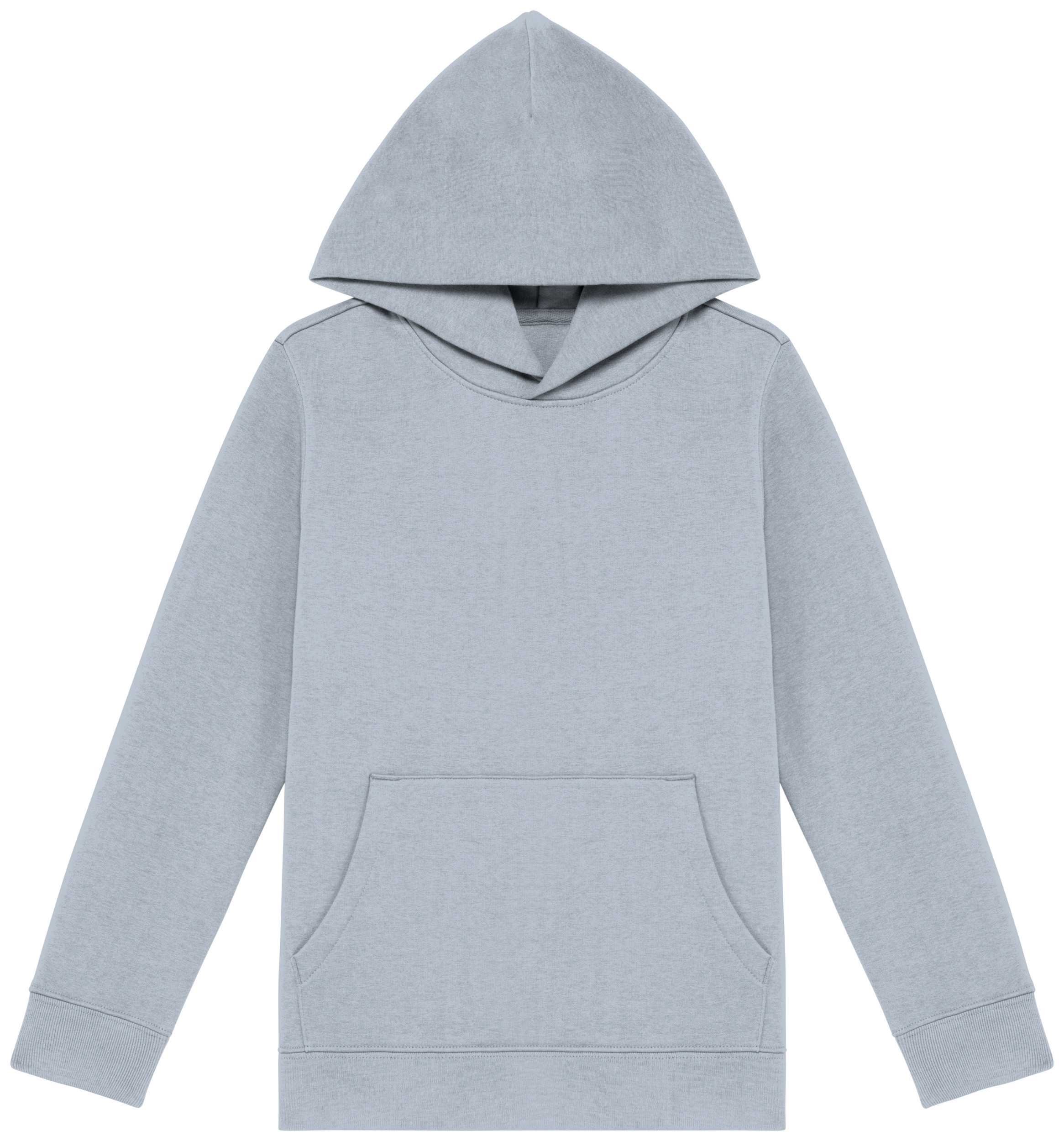 Sudadera  ecorresponsable con capucha infantil Aquamarine