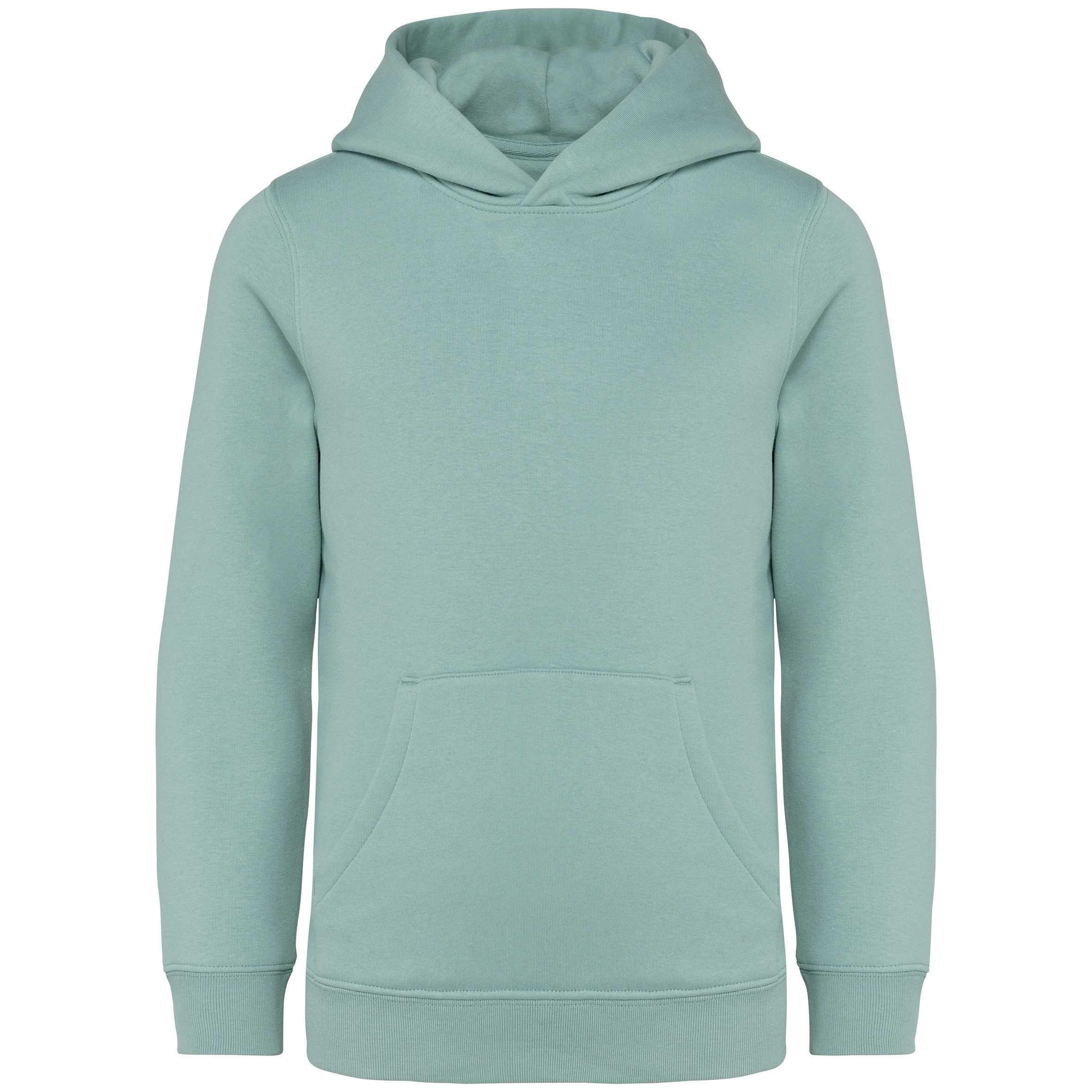 Sudadera  ecorresponsable con capucha infantil Jade Green