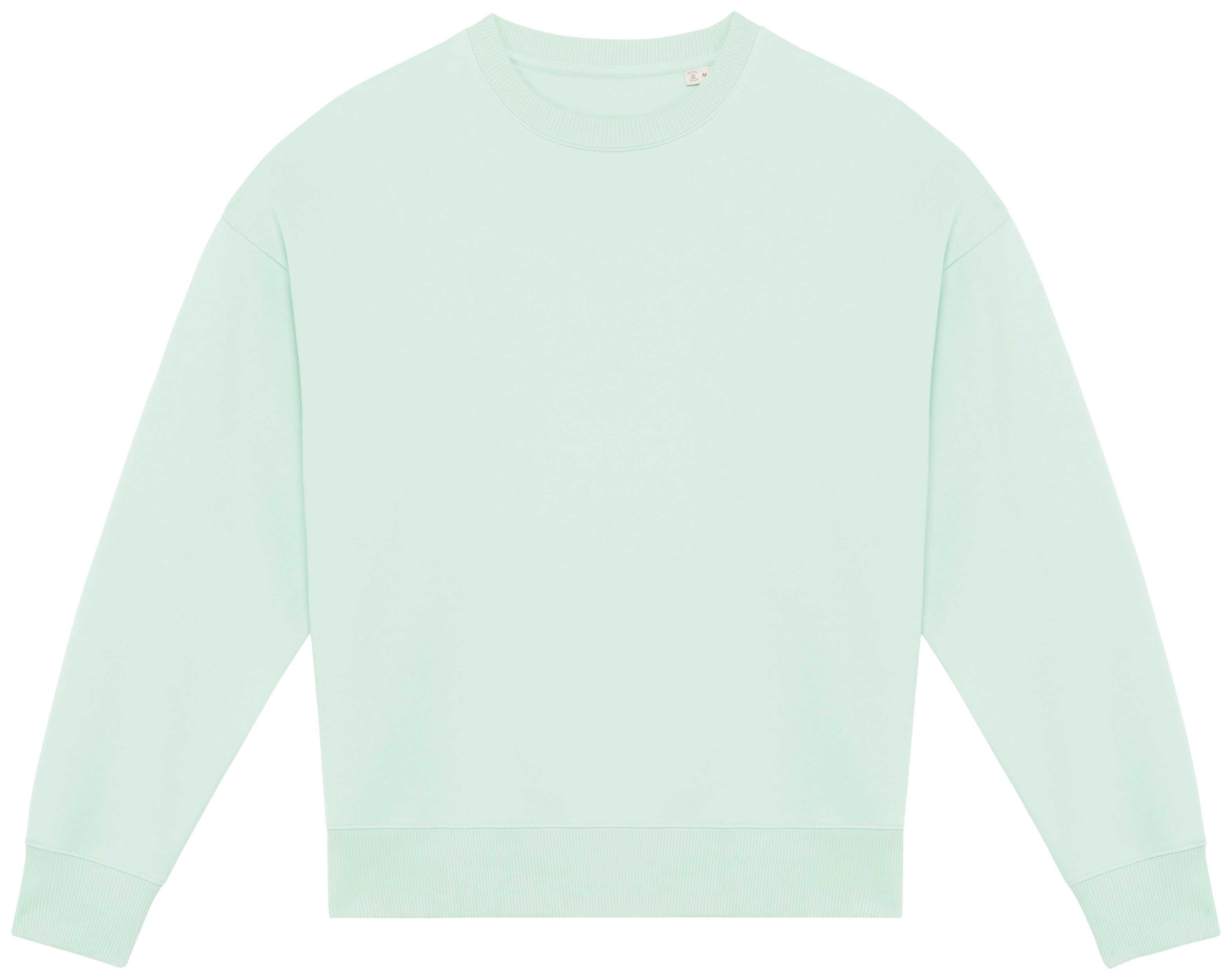 Sudadera ecorresponsable cuello redondo oversize unisex Brook Green