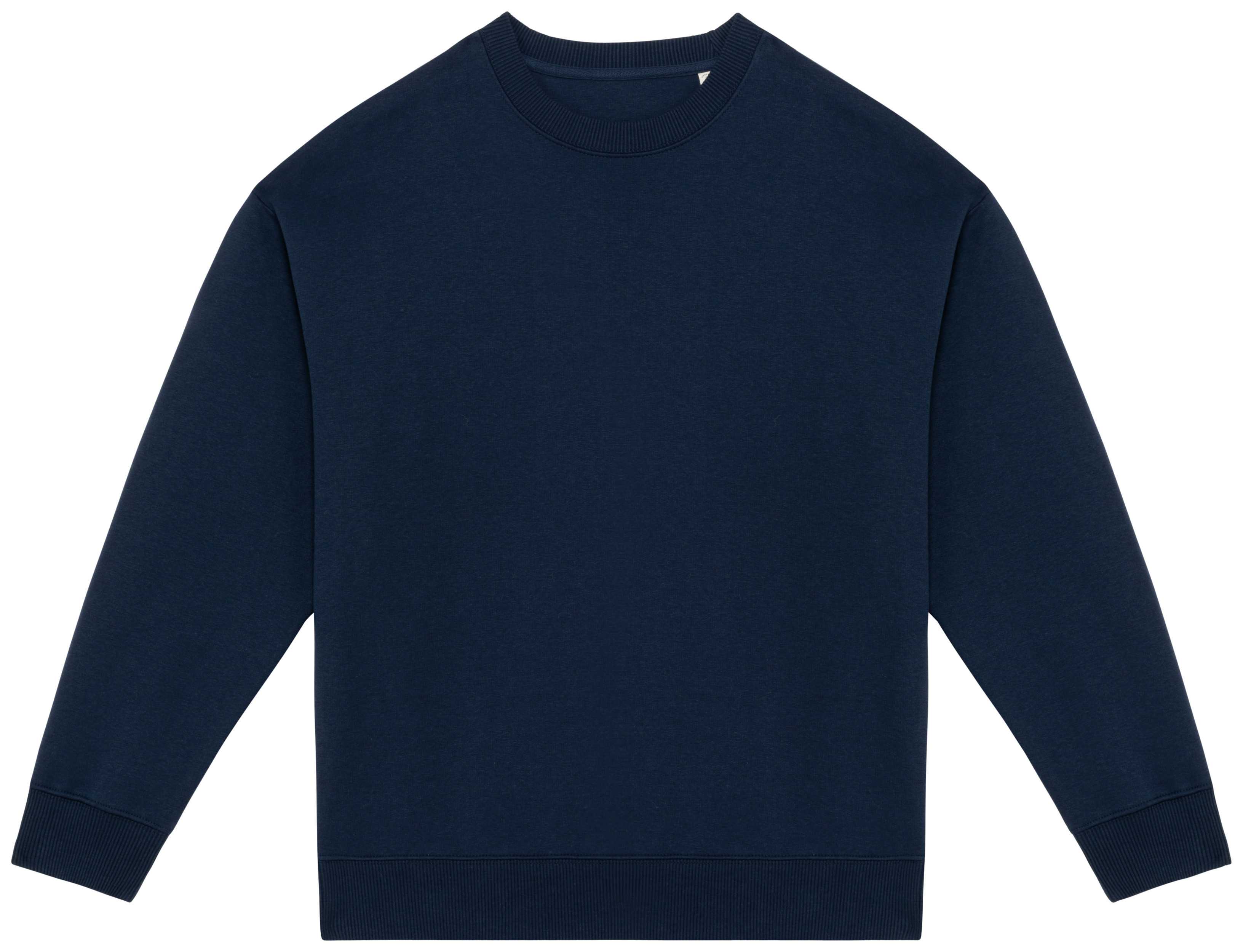 Sudadera ecorresponsable cuello redondo oversize unisex Navy Blue