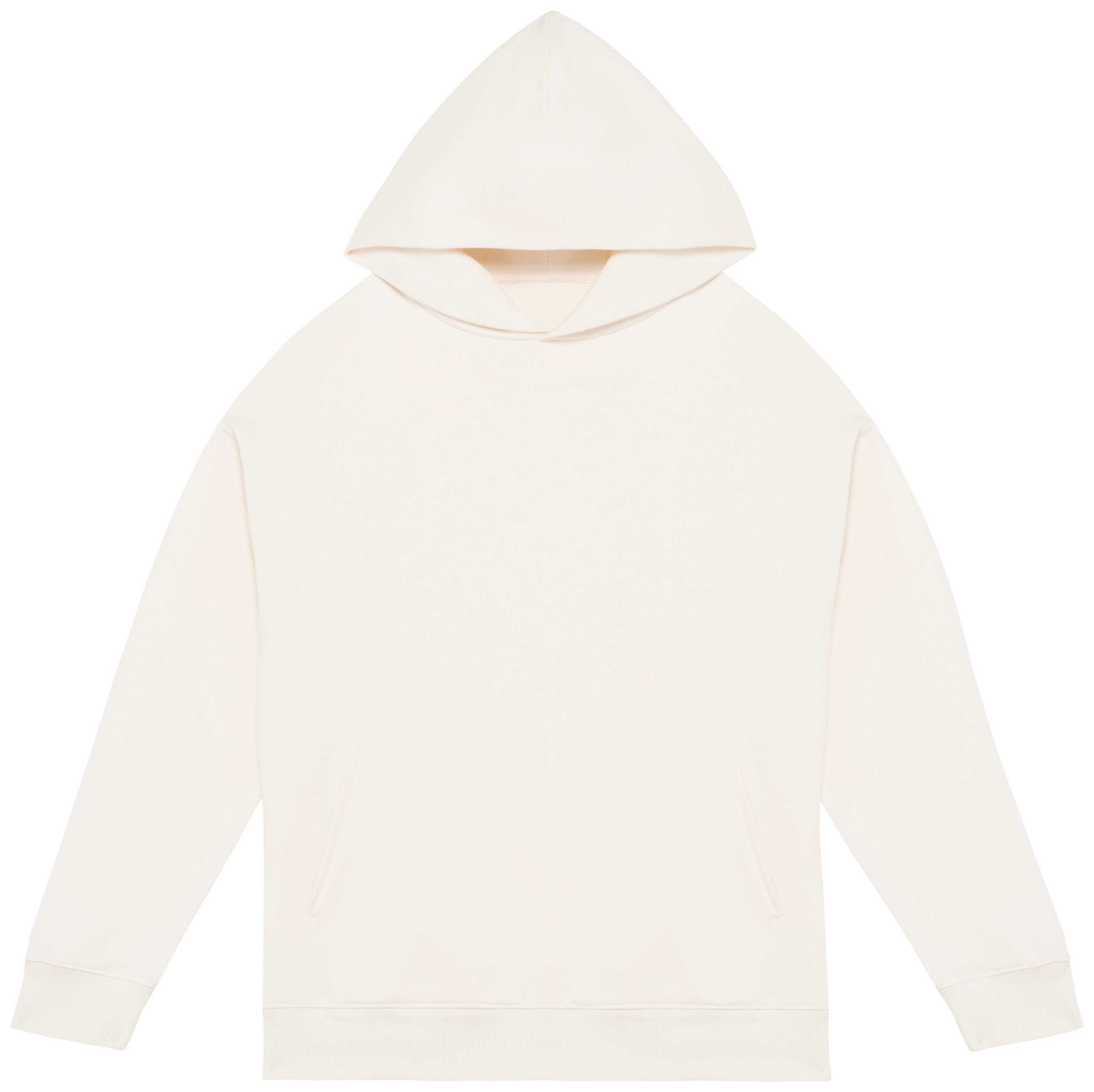 Sudadera ecorresponsable con capucha oversize unisex Ivory