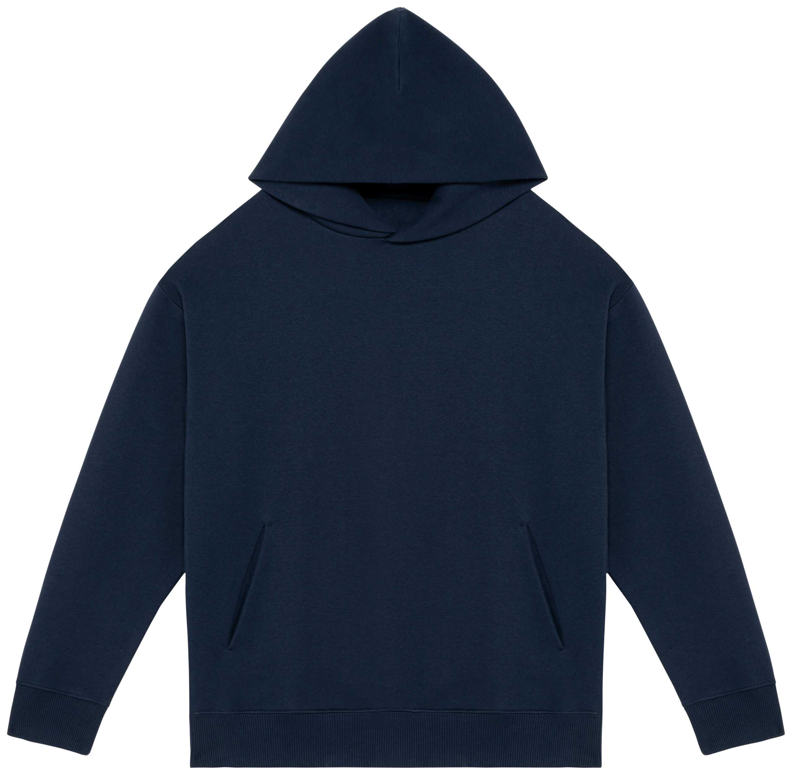 Sudadera ecorresponsable con capucha oversize unisex Navy Blue