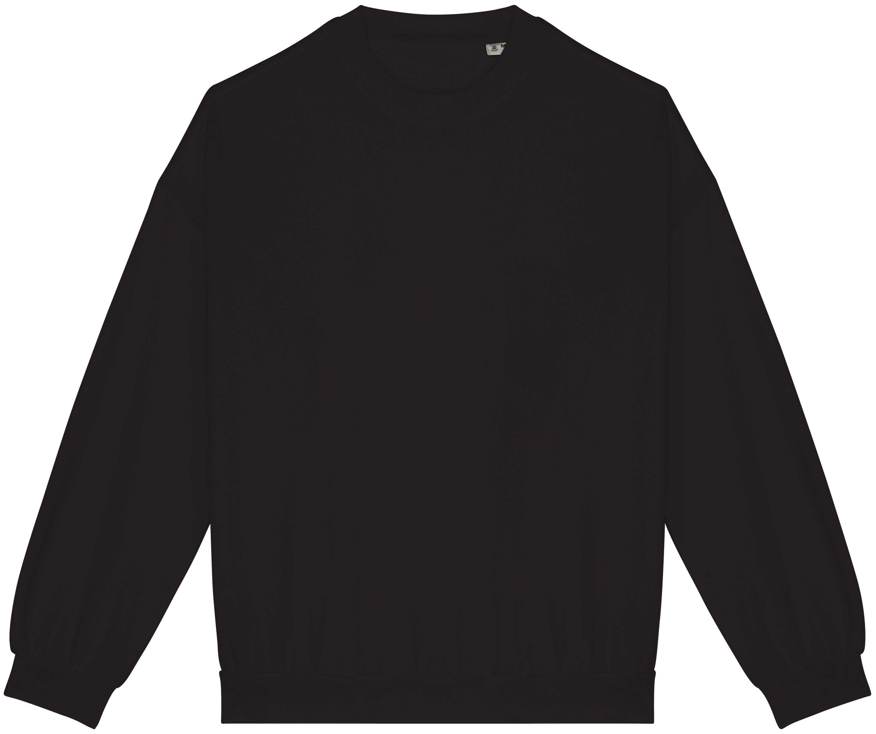 Sudadera ecorresponsable oversize French Terry unisex Washed black