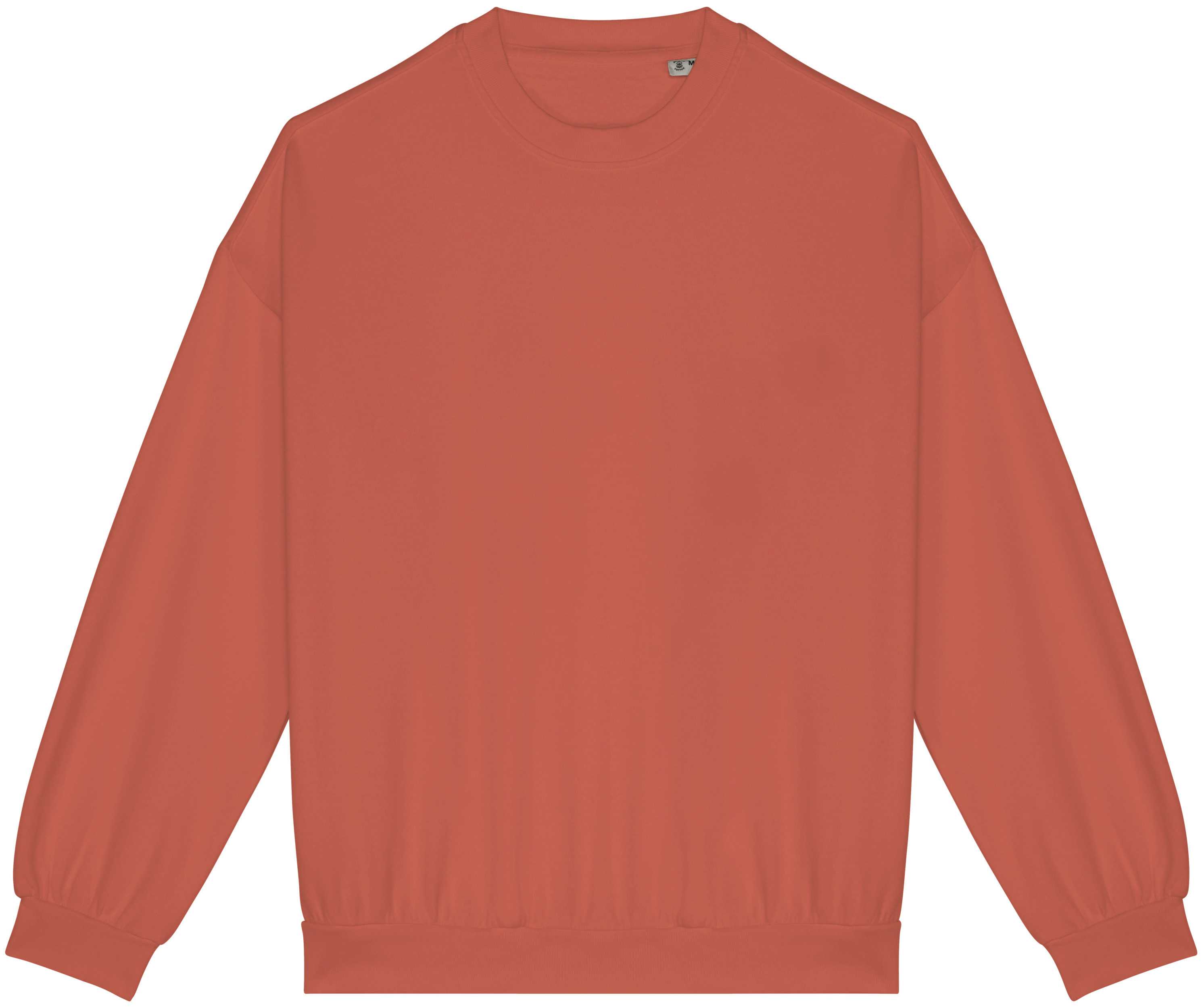 Sudadera ecorresponsable oversize French Terry unisex Washed Pomelo