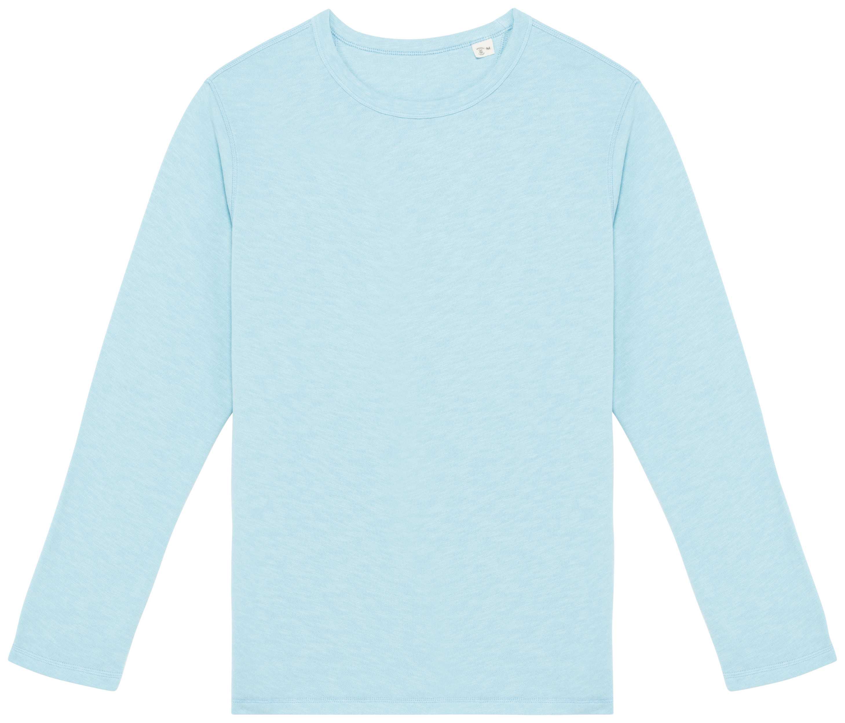 Sudadera ecorresponsable de cuello redondo efecto lavado French Terry unisex Washed Sea Water