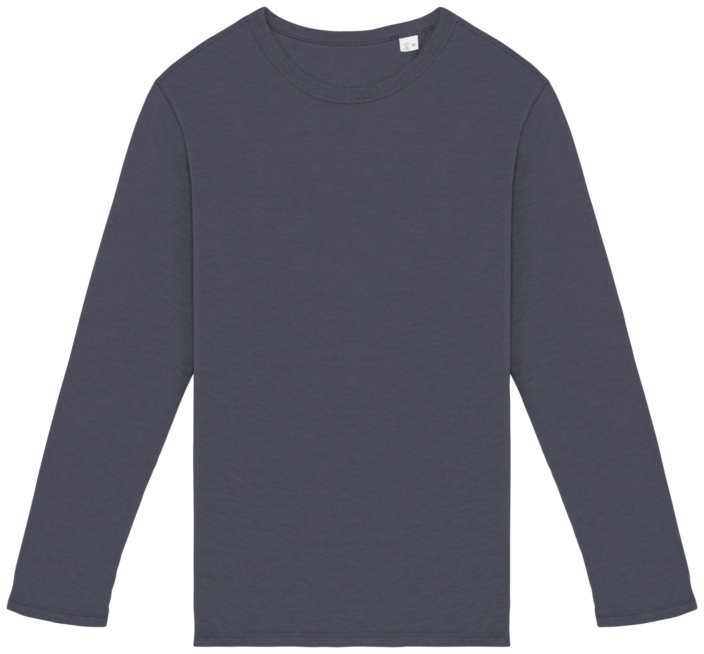 Sudadera ecorresponsable de cuello redondo efecto lavado French Terry unisex Washed Slate