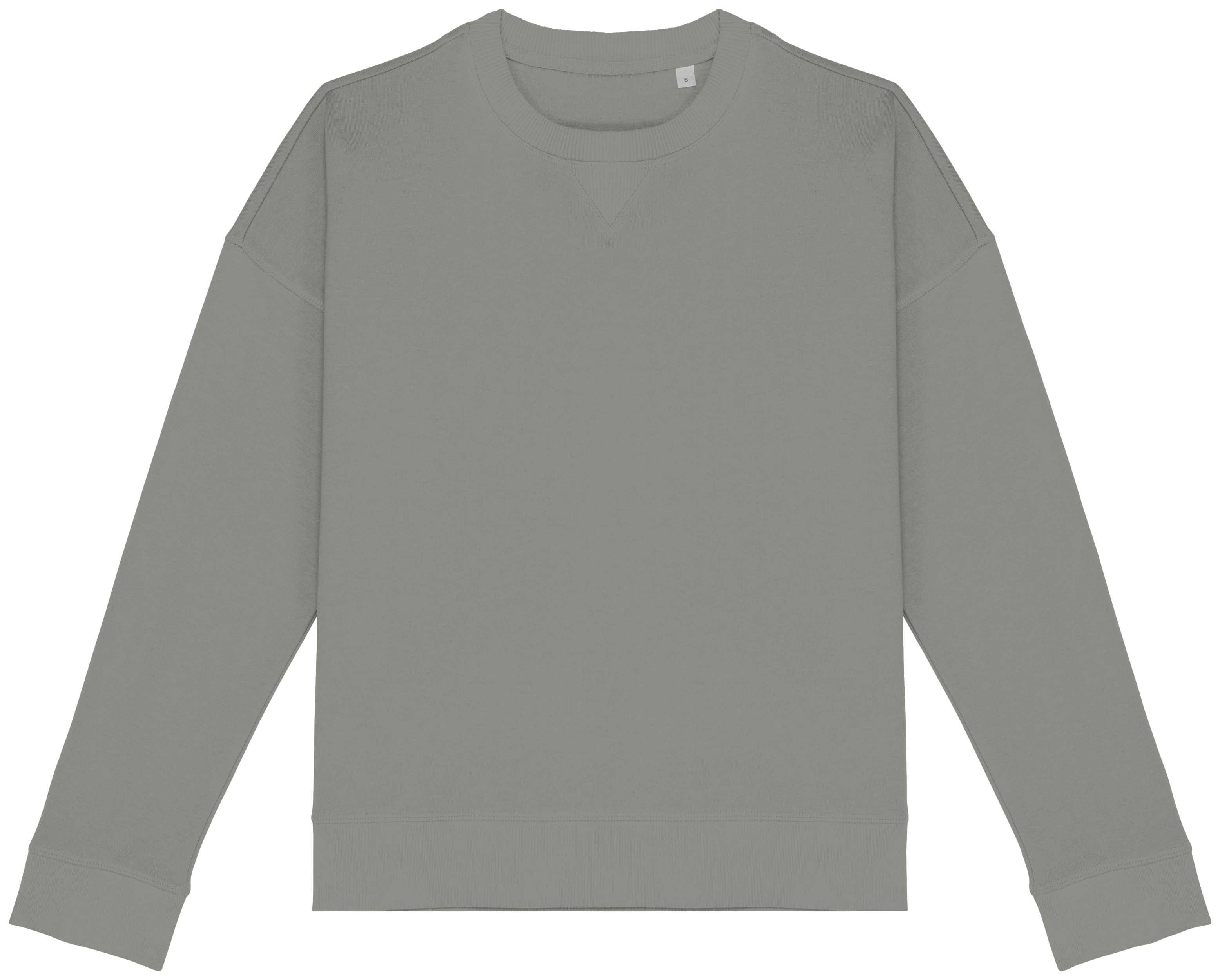 Sudadera ecorresponsable hombros caídos mujer Moon Grey Heather
