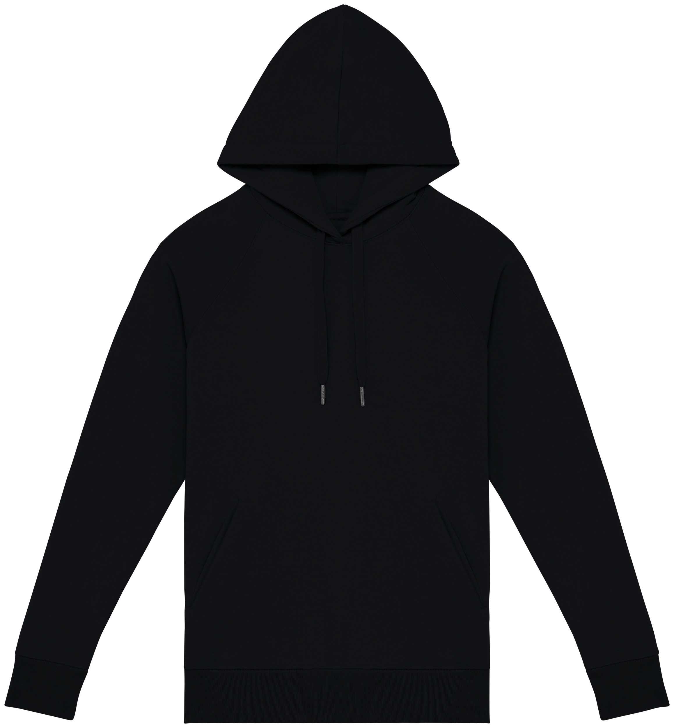 Sudadera ecorresponsable con capucha y mangas raglán mujer Black