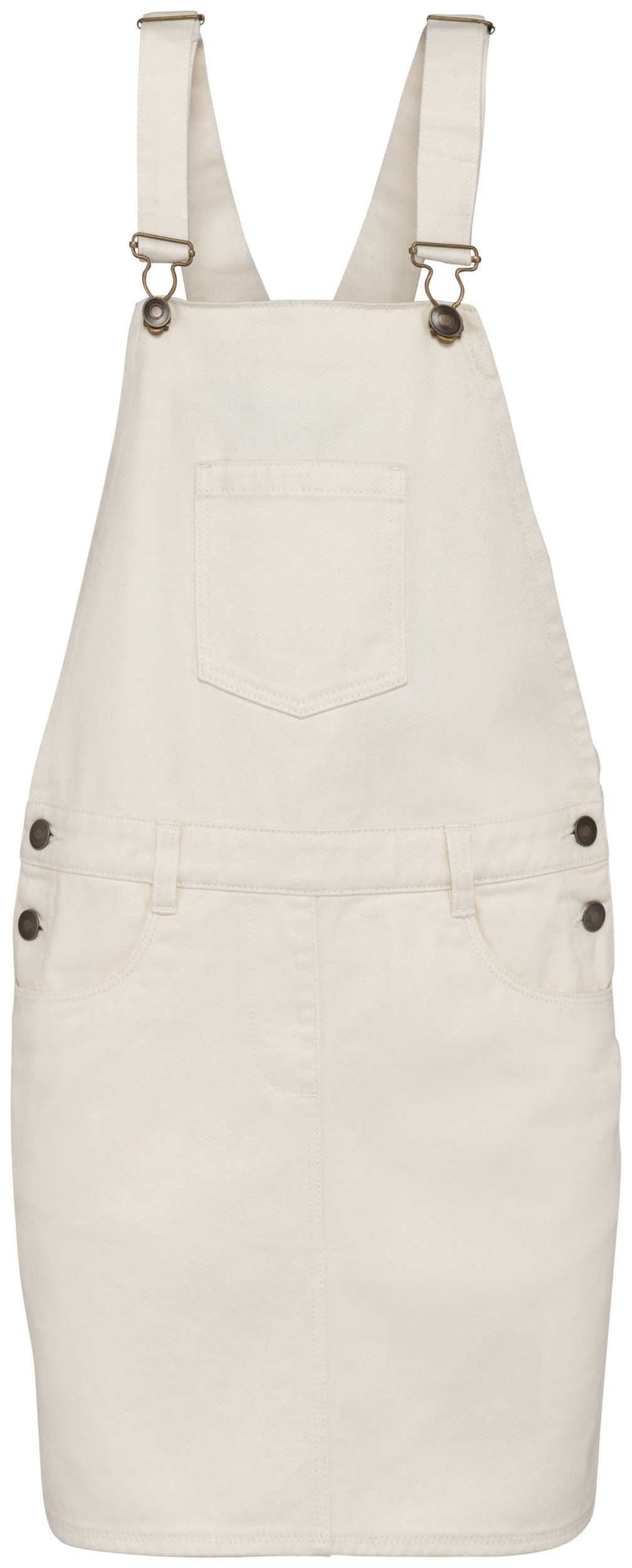 Vestido tipo peto ecorresponsable mujer Ivory