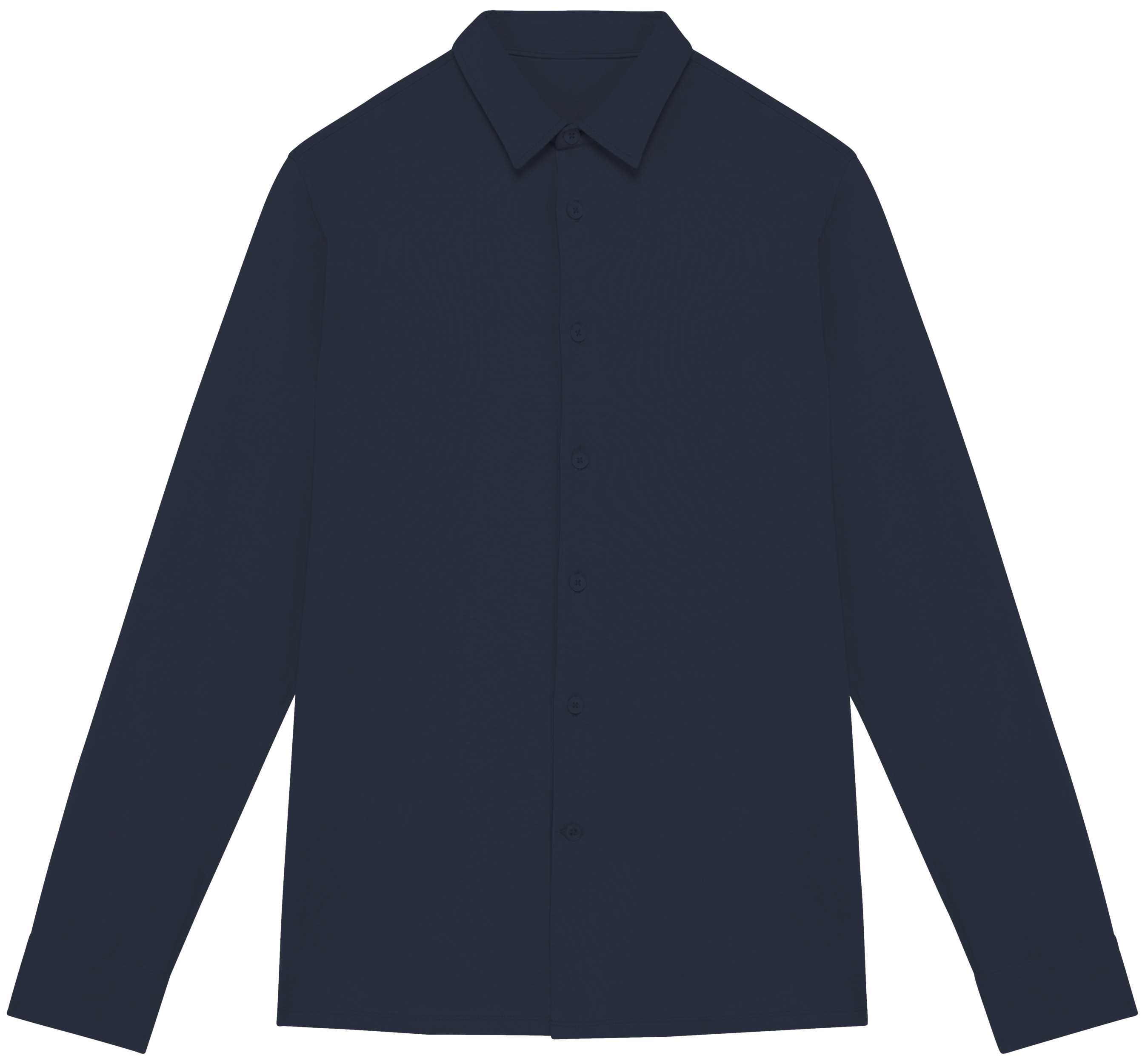 Camisa ecorresponsable de punto jersey hombre Navy Blue