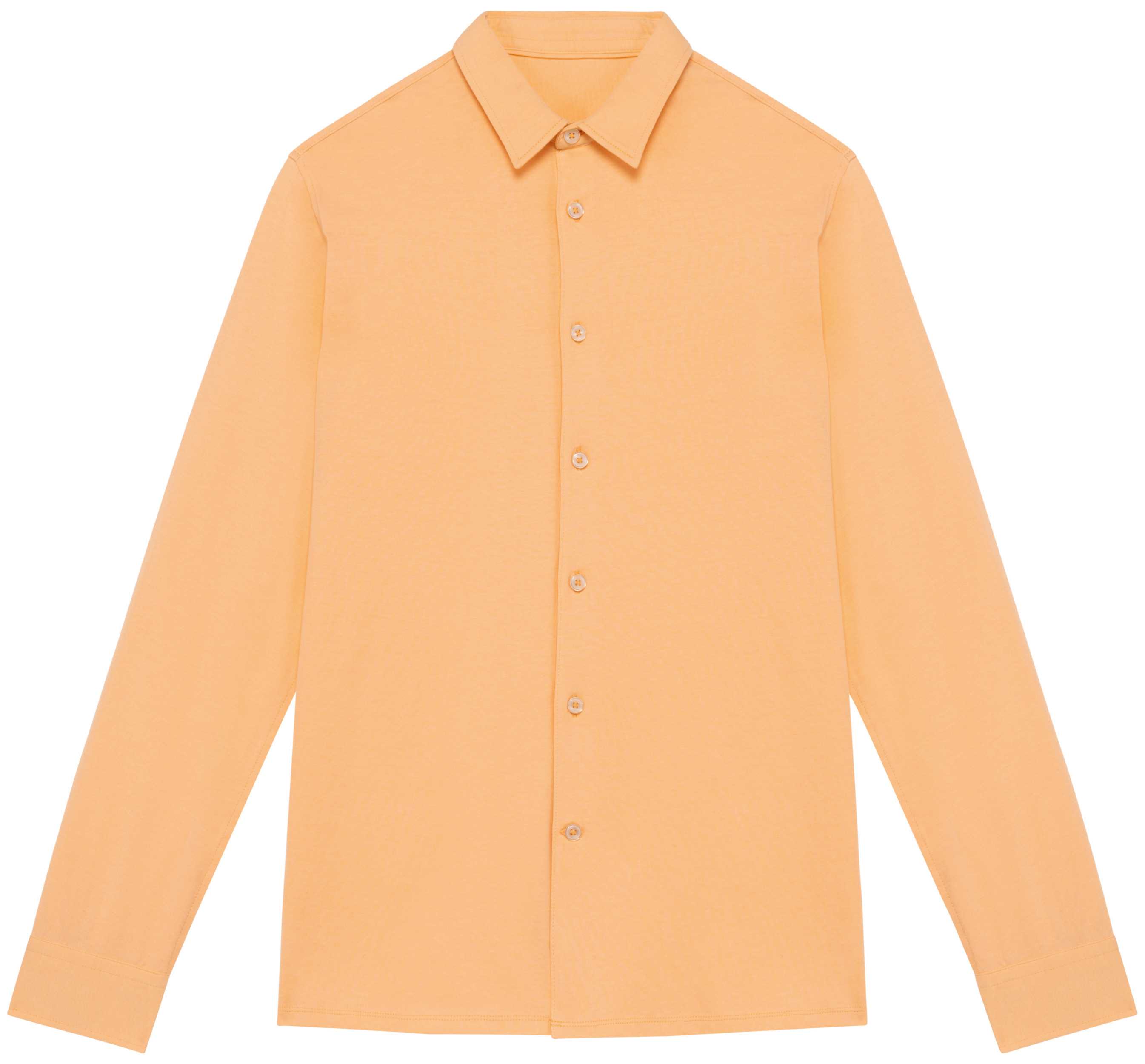 Camisa ecorresponsable de punto jersey hombre Pastel Apricot