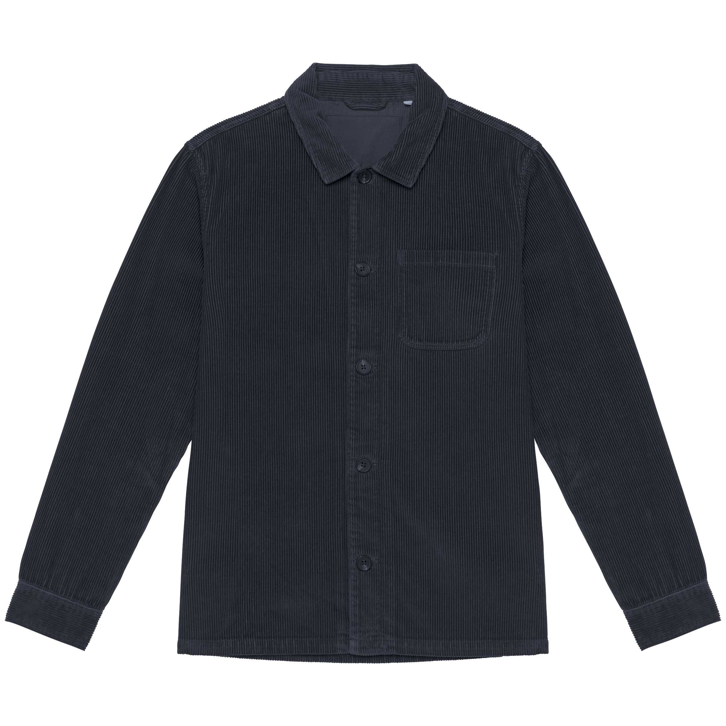 Chaqueta ecorresponsable de pana hombre Washed Navy Blue
