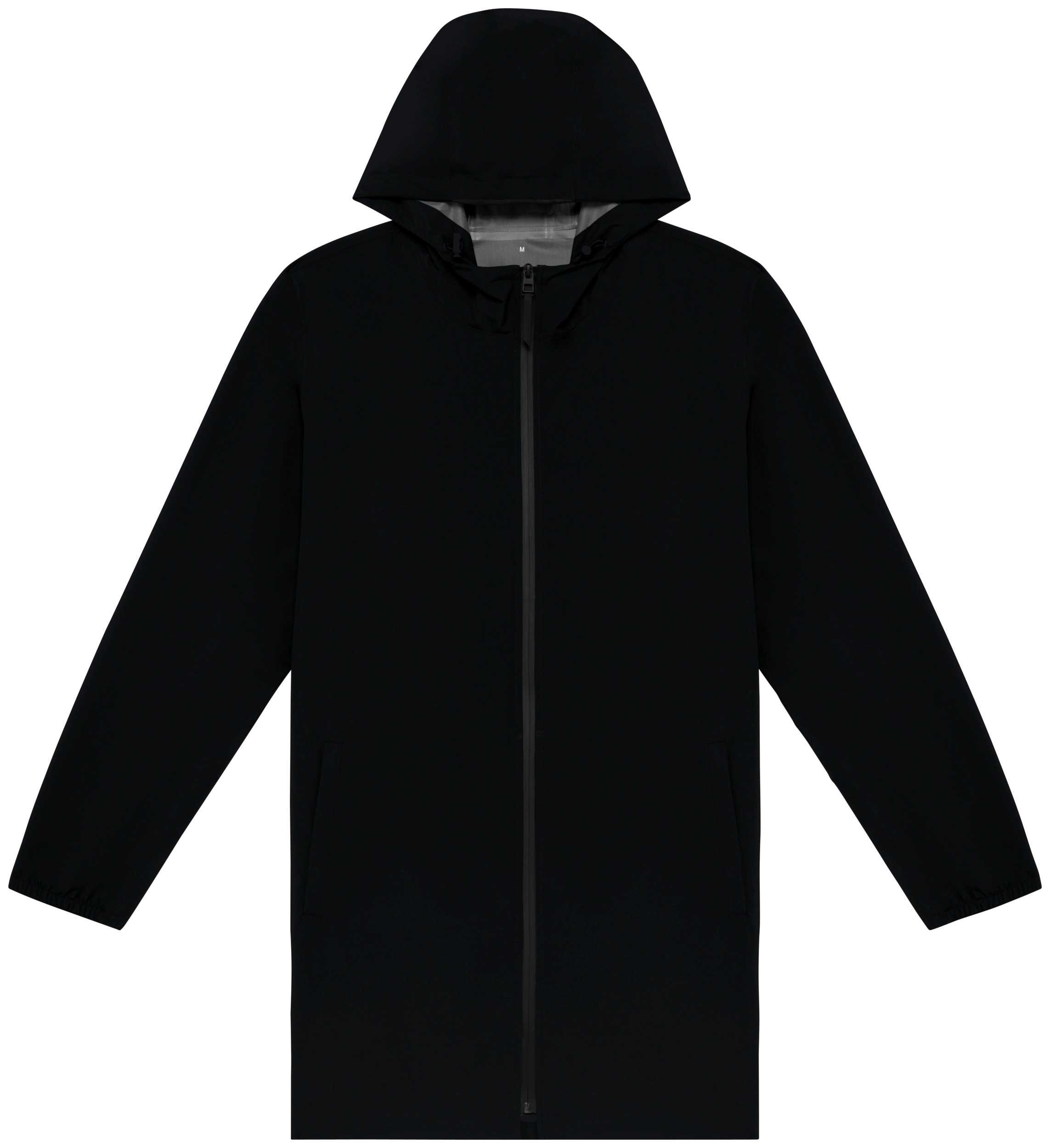 Chaqueta ecorresponsable impermeable unisex Black