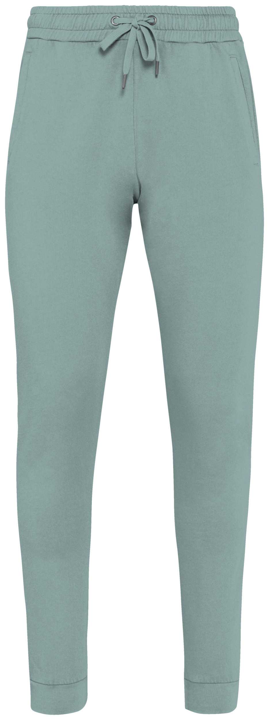 Pantalon de jogging ecorresponsable French Terry unisex Washed Jade Green
