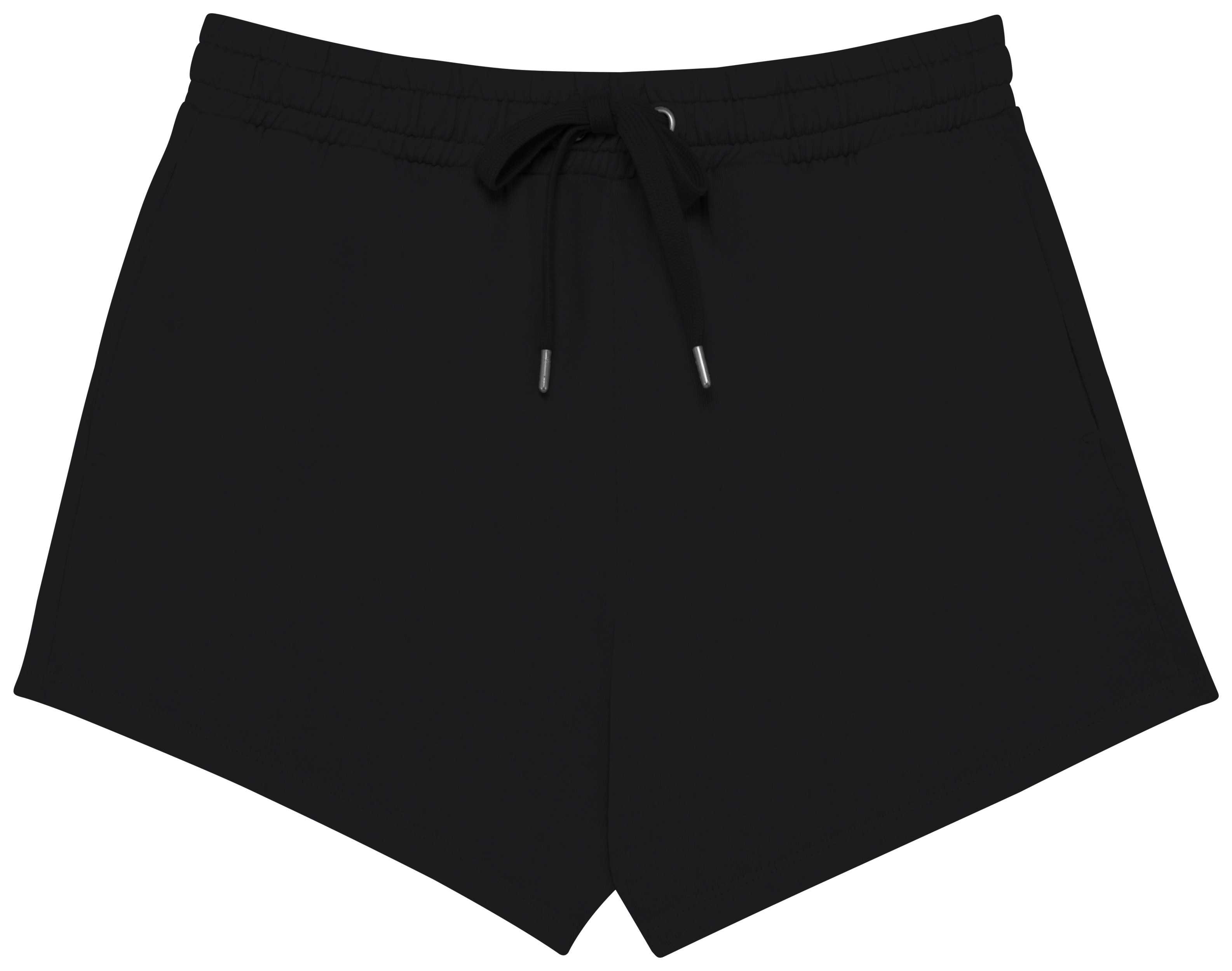 Short ecorresponsable French Terry mujer Washed black