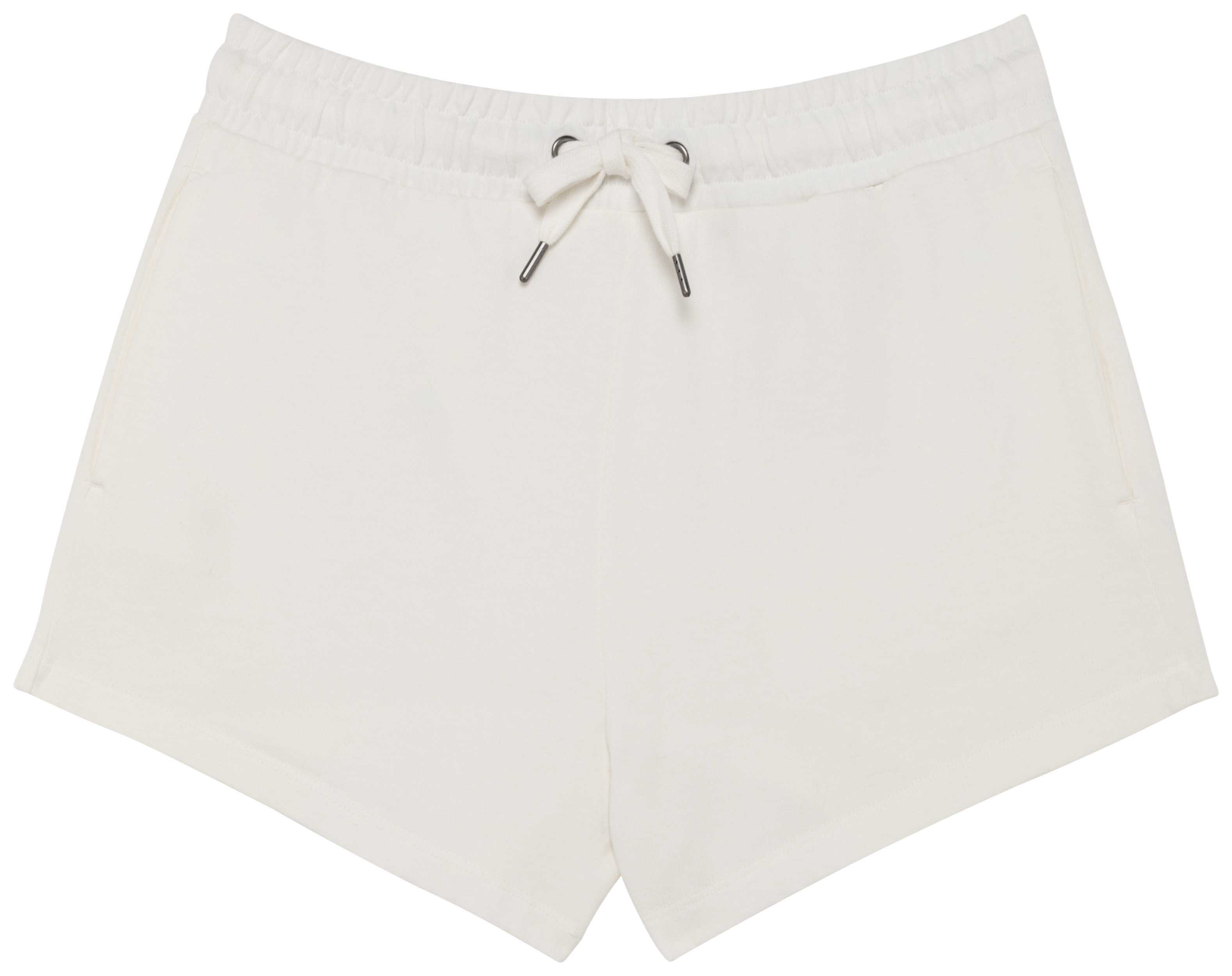 Short ecorresponsable French Terry mujer Washed Ivory