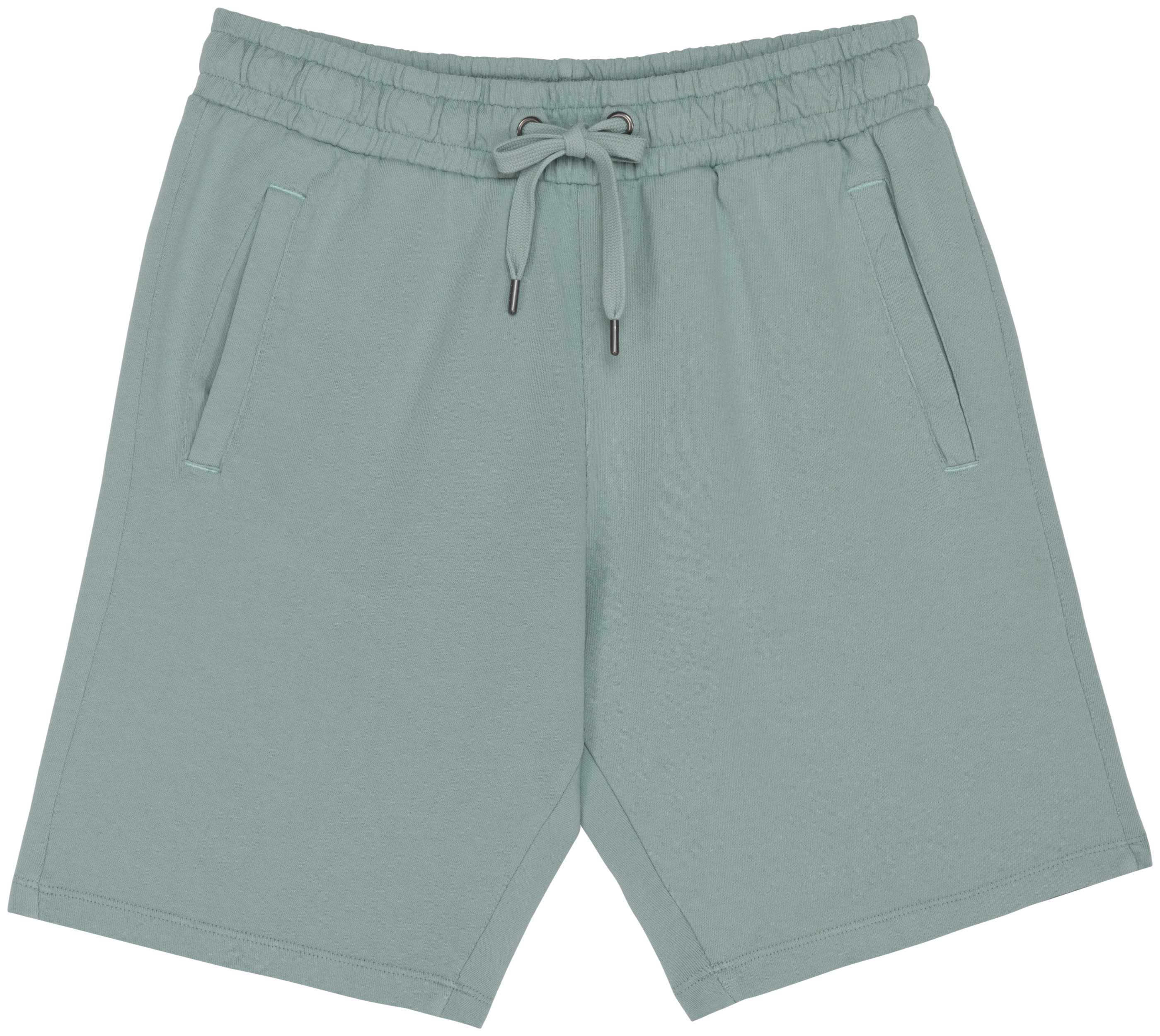 Short ecorresponsable French Terry hombre Washed Jade Green