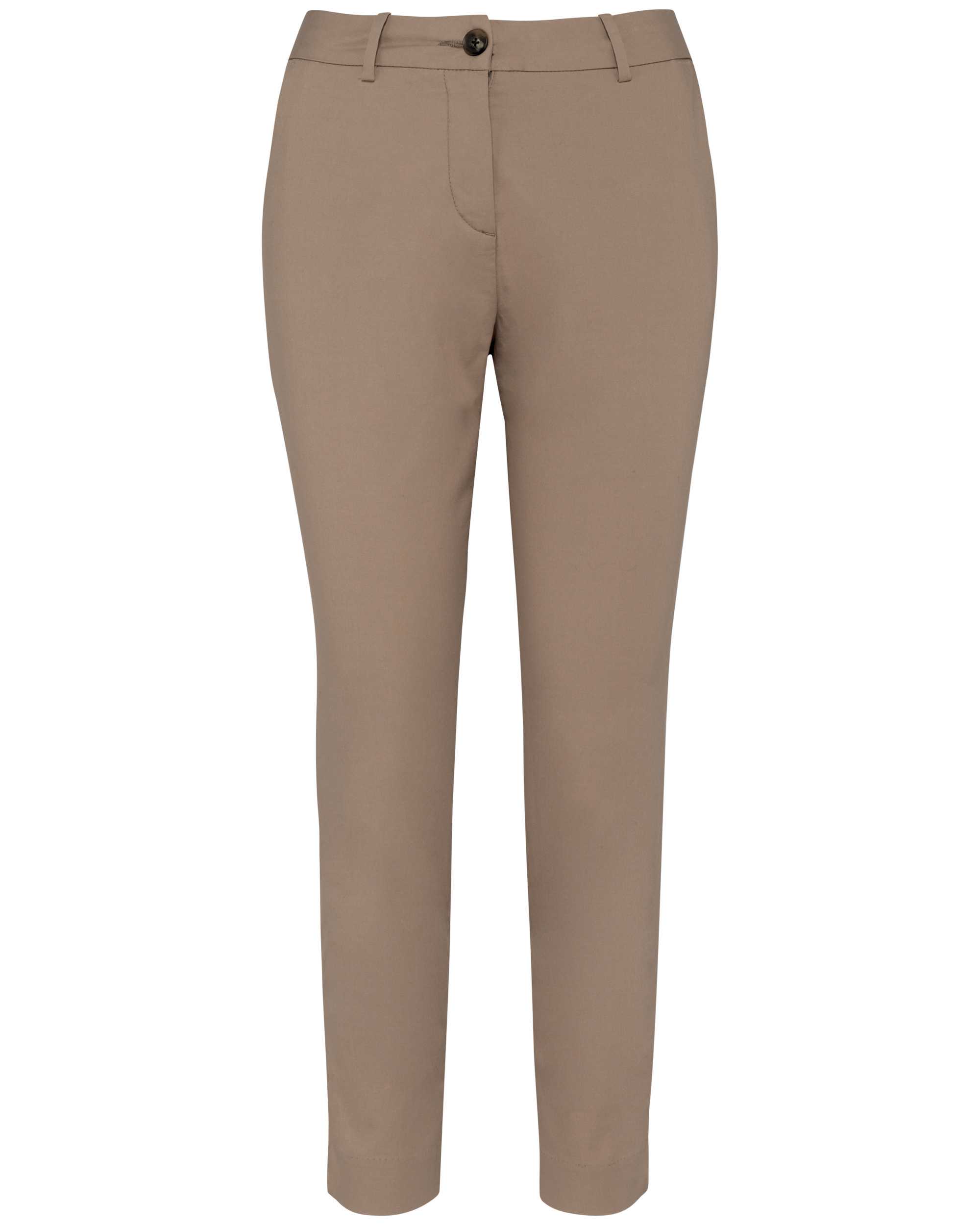 Pantalón chino 7/8 ecorresponsable mujer Wet Sand