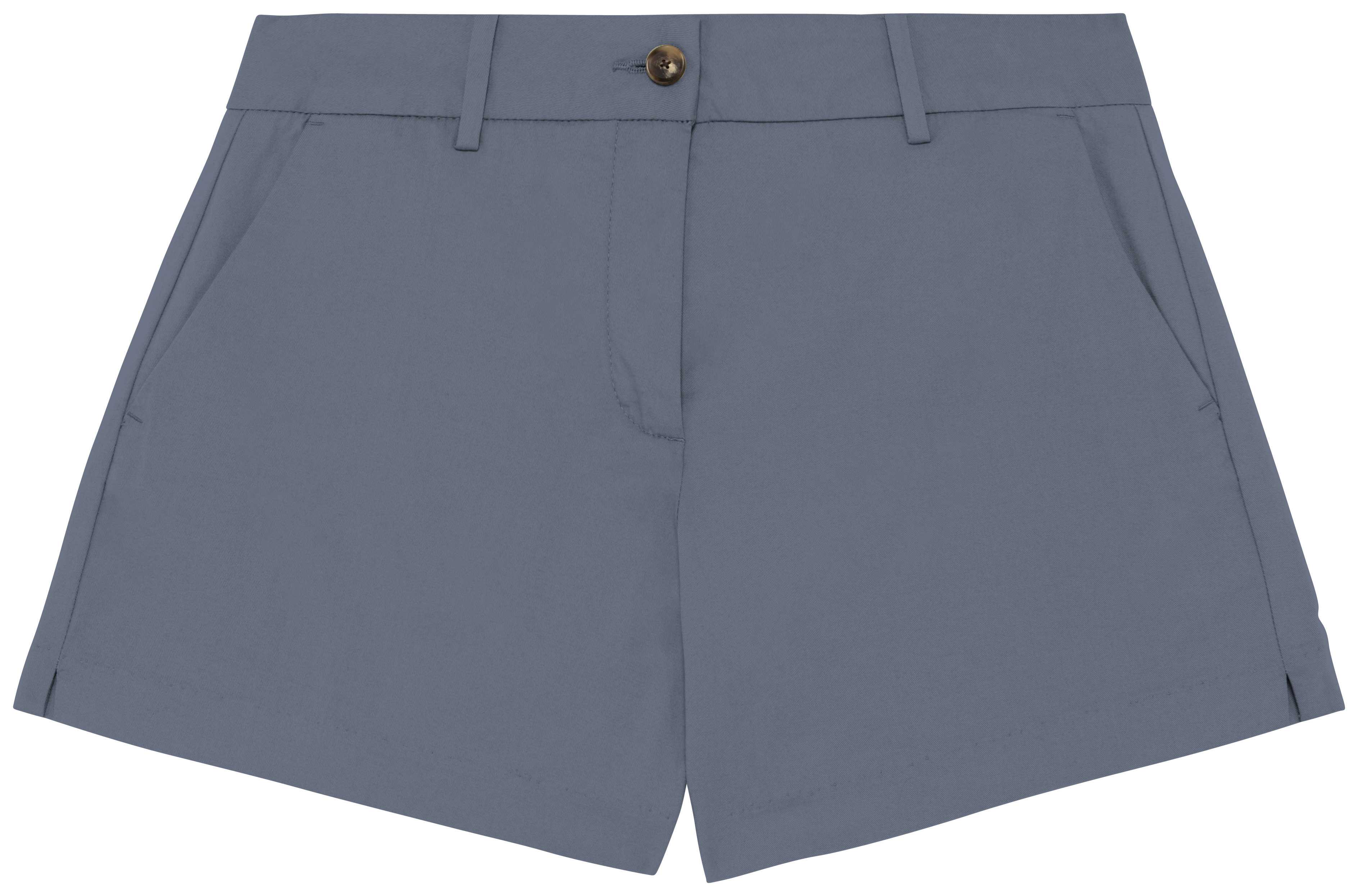 Bermuda chino ecorresponsable mujer Mineral Grey