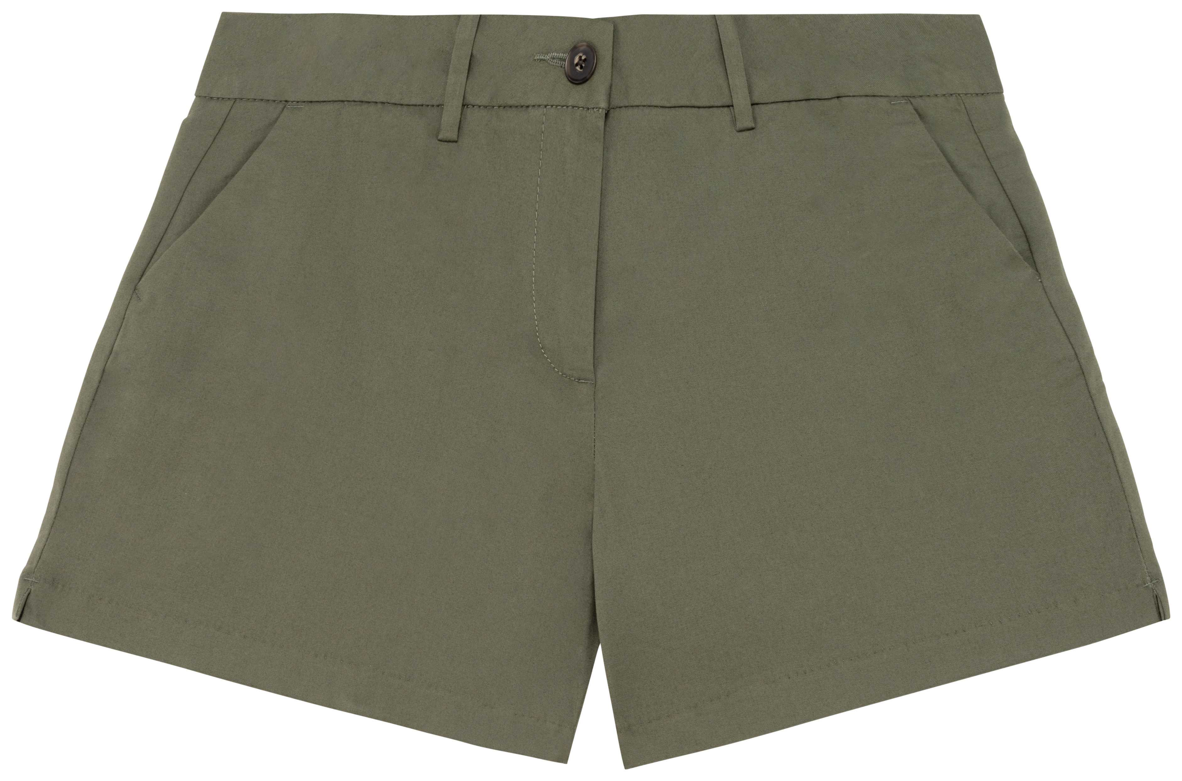 Bermuda chino ecorresponsable mujer Organic Khaki