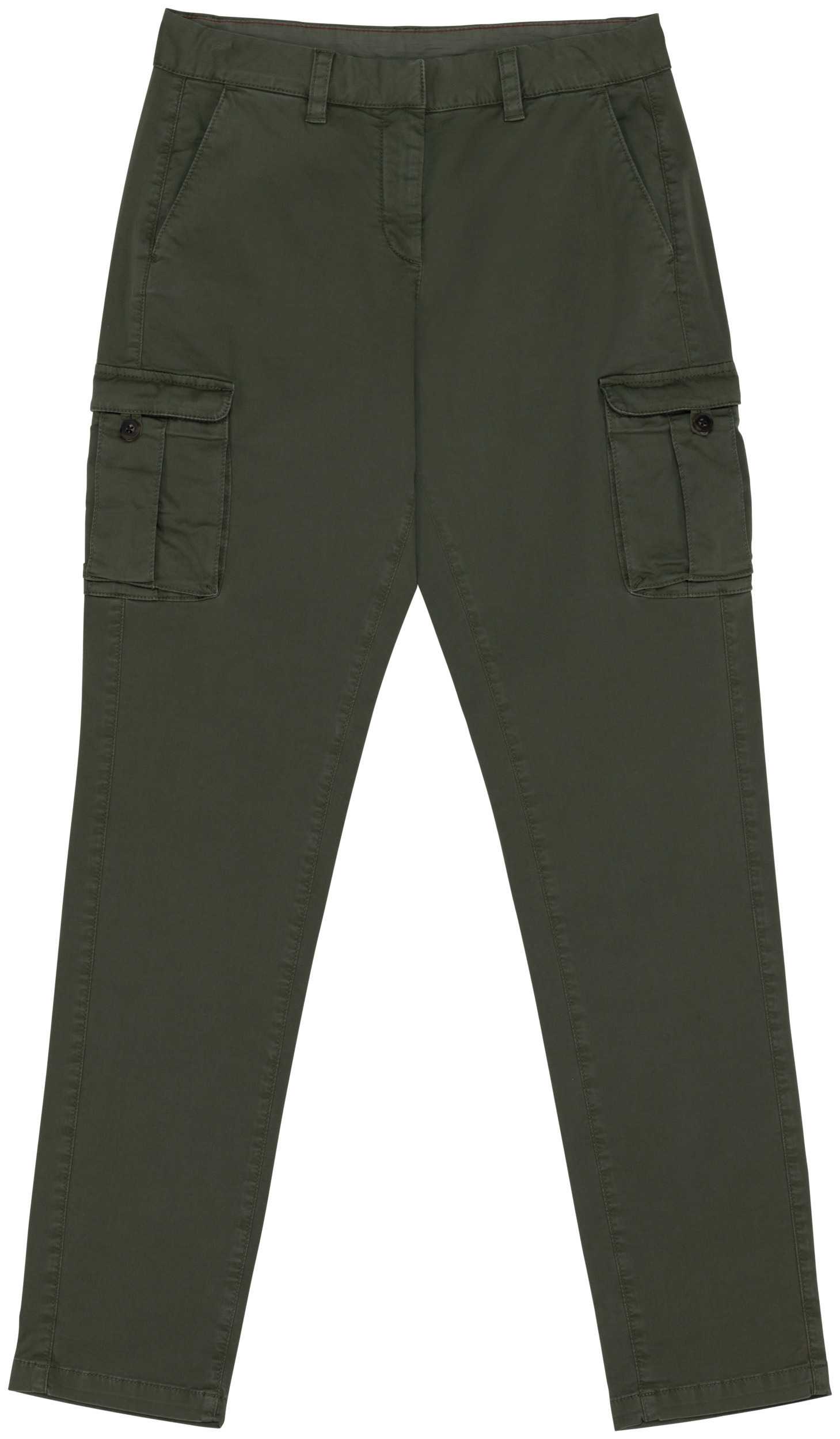 Pantalón cargo ecorresponsable efecto lavado mujer Washed Organic Khaki