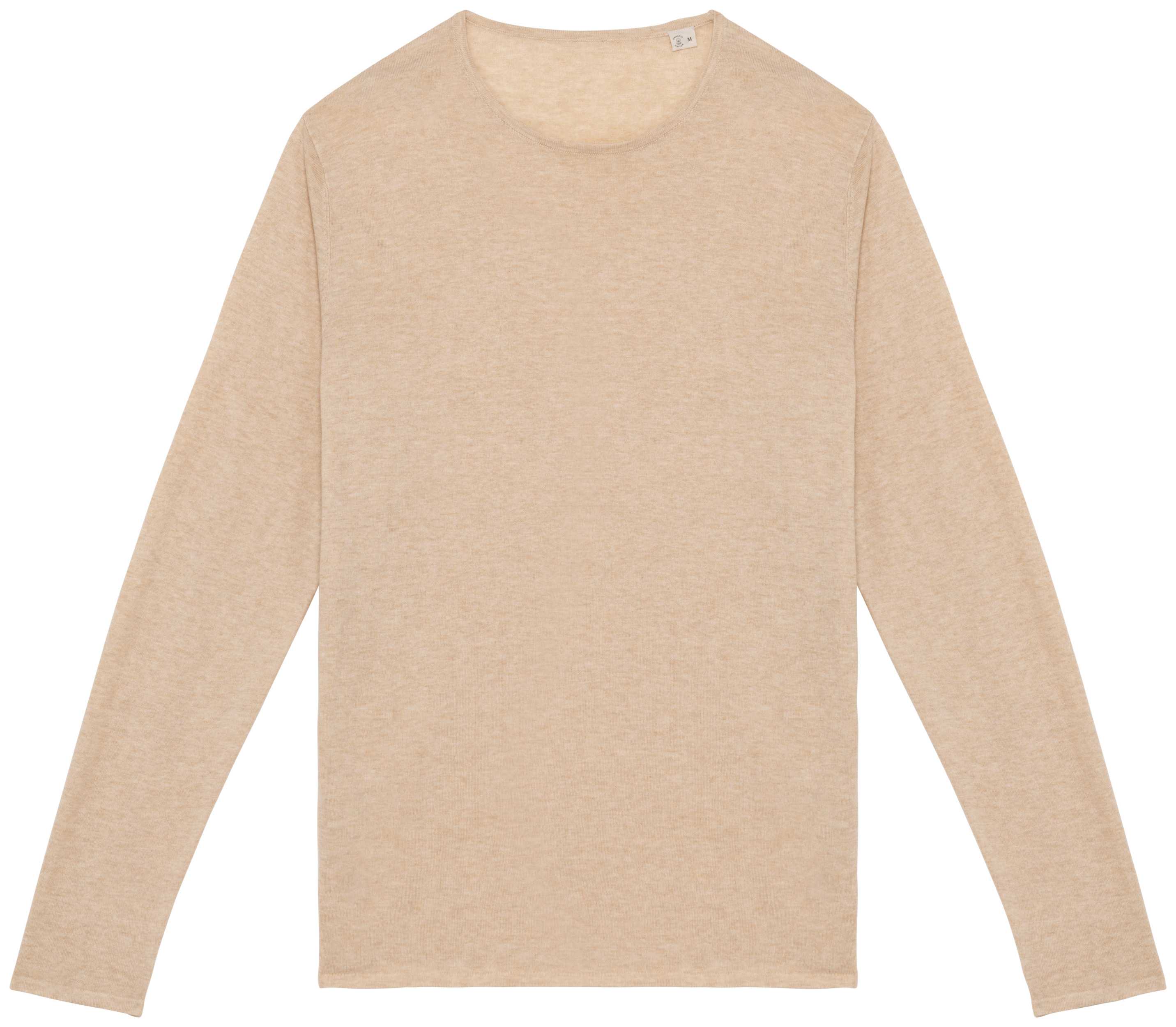 Jersey ecorresponsable cuello redondo de lyocell hombre Beige Sand Heather