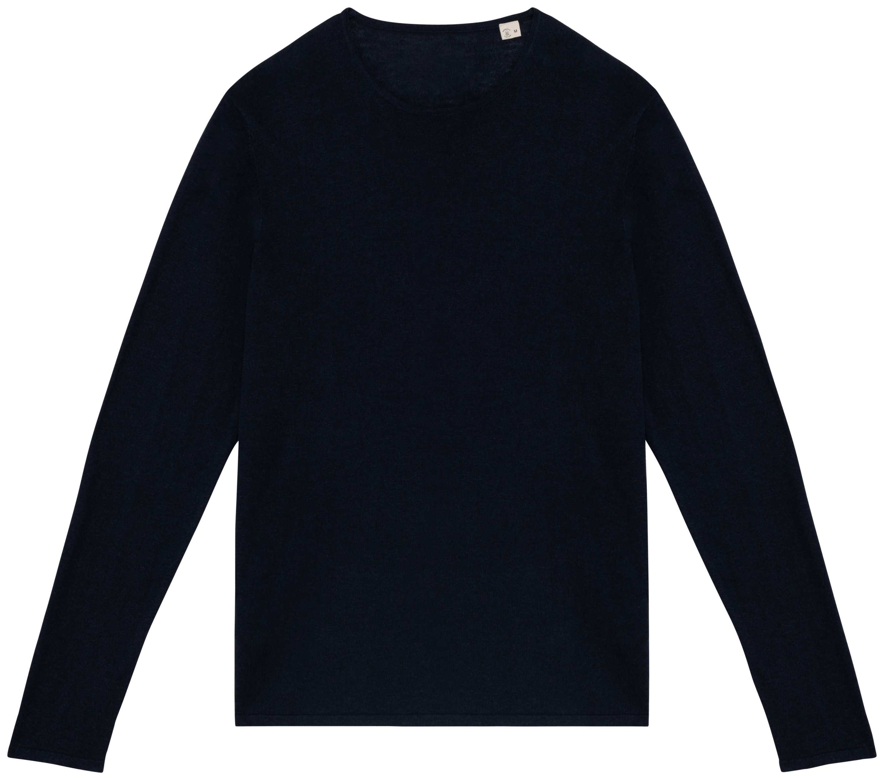 Jersey ecorresponsable cuello redondo de lyocell hombre Navy Blue