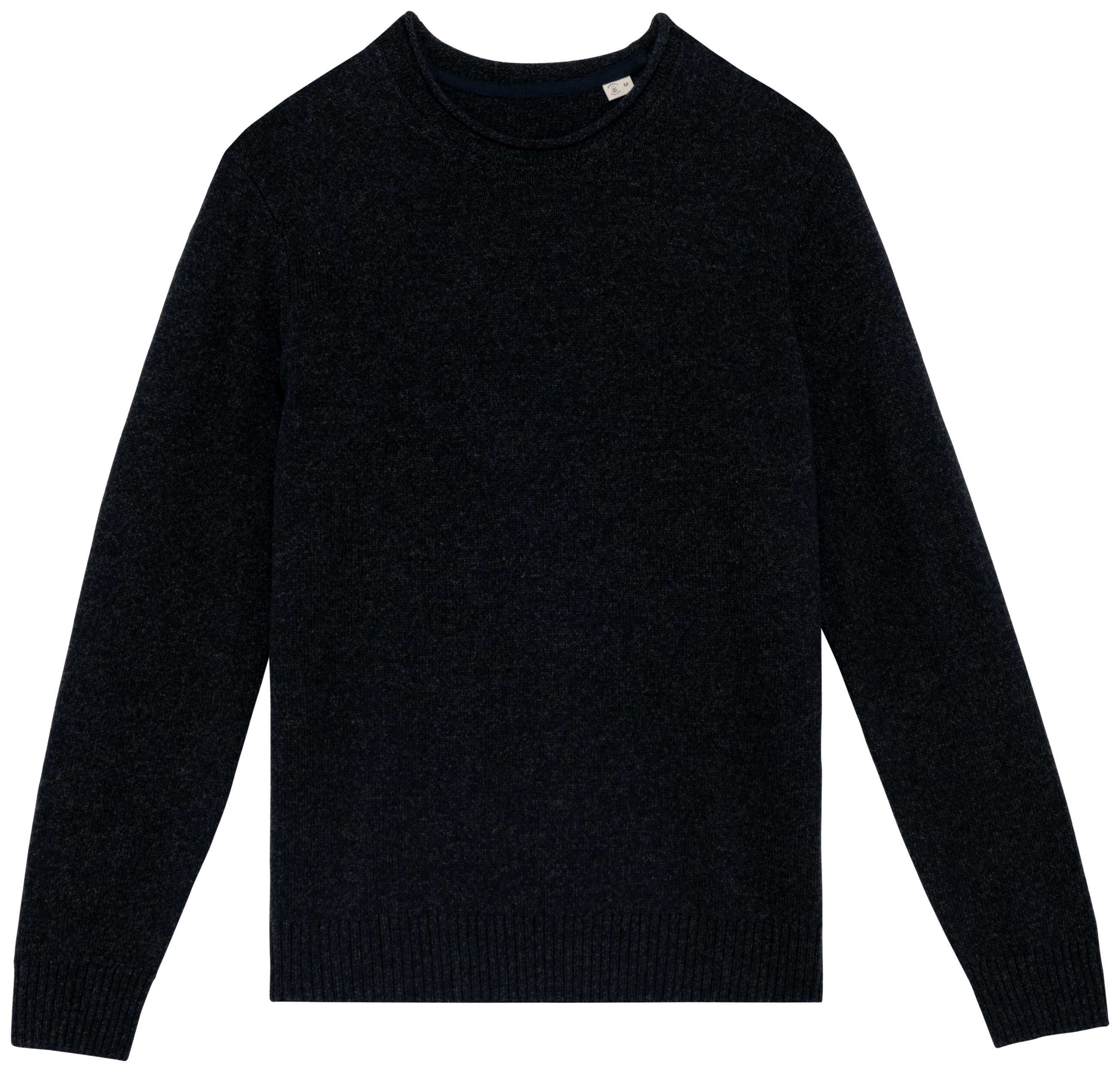 Jersey ecorresponsable de lana merina hombre Deep Indigo Heather