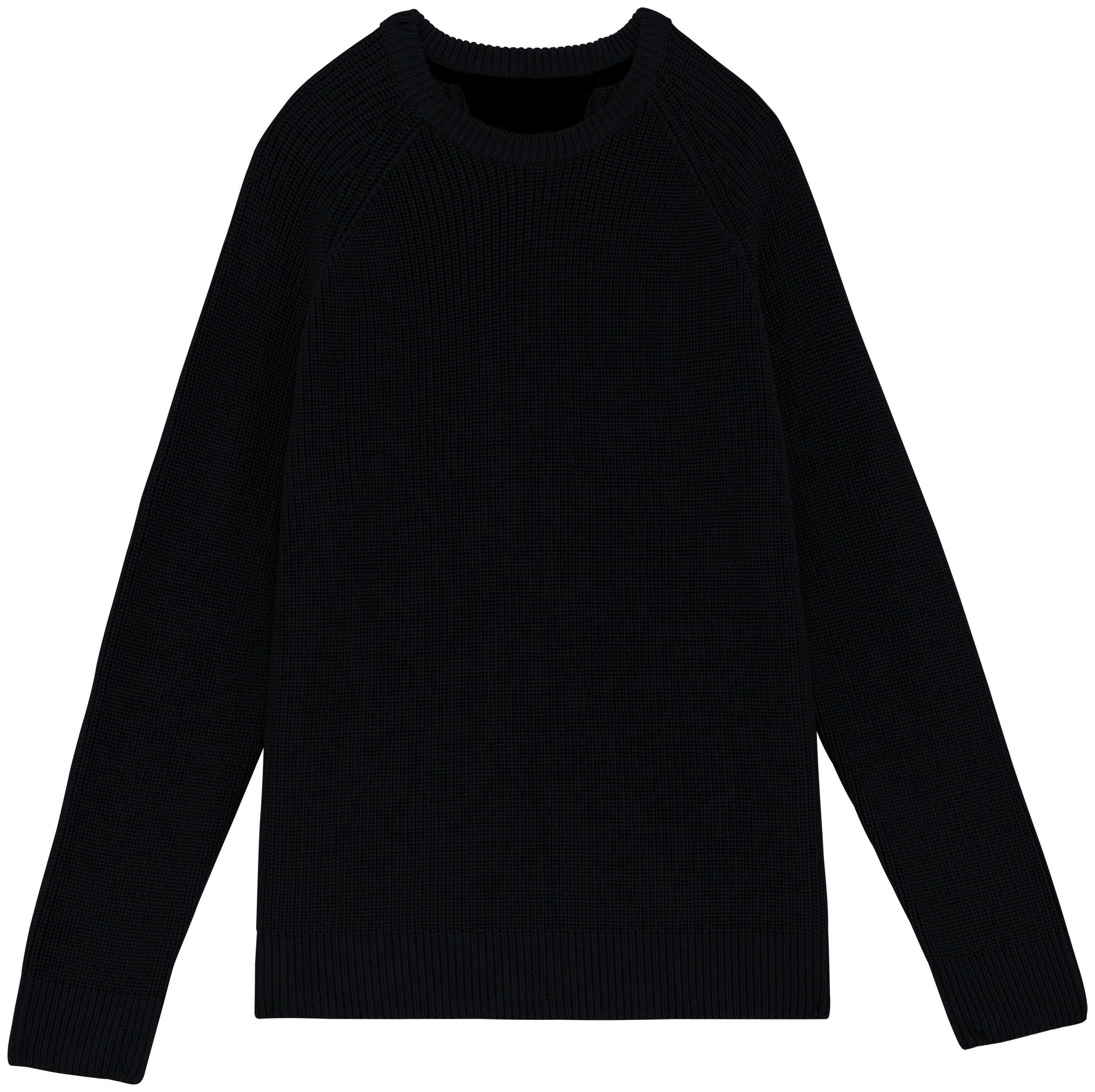 Jersey ecorresponsable de punto grueso hombre Black