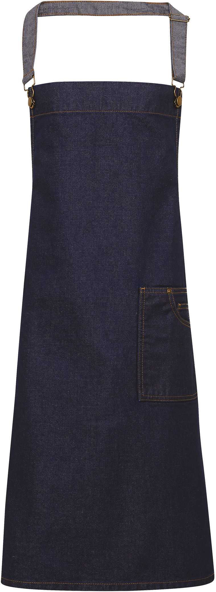 Delantal «District» efecto cera Indigo Denim