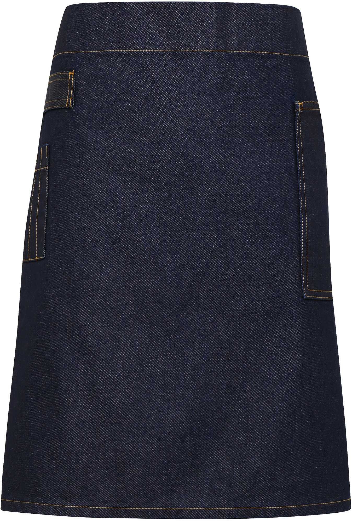 Delantal Semi-largo «Division» Indigo Denim