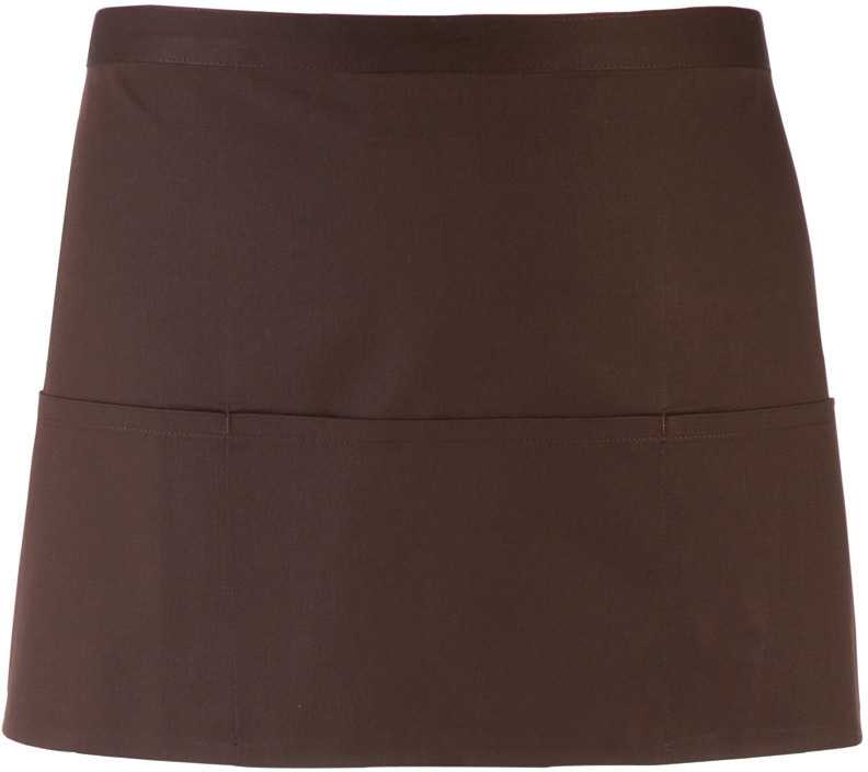 Delantal «Colours» con 3 bolsillos Brown