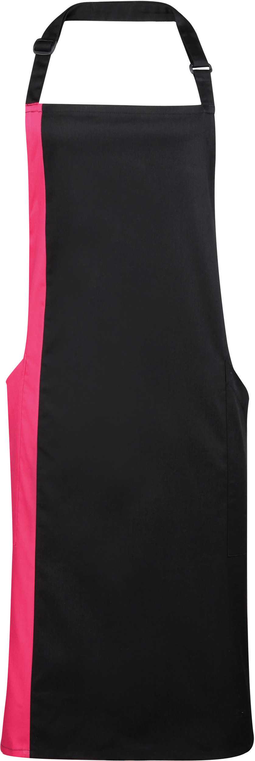 Delantal Bicolor Black / Hot Pink