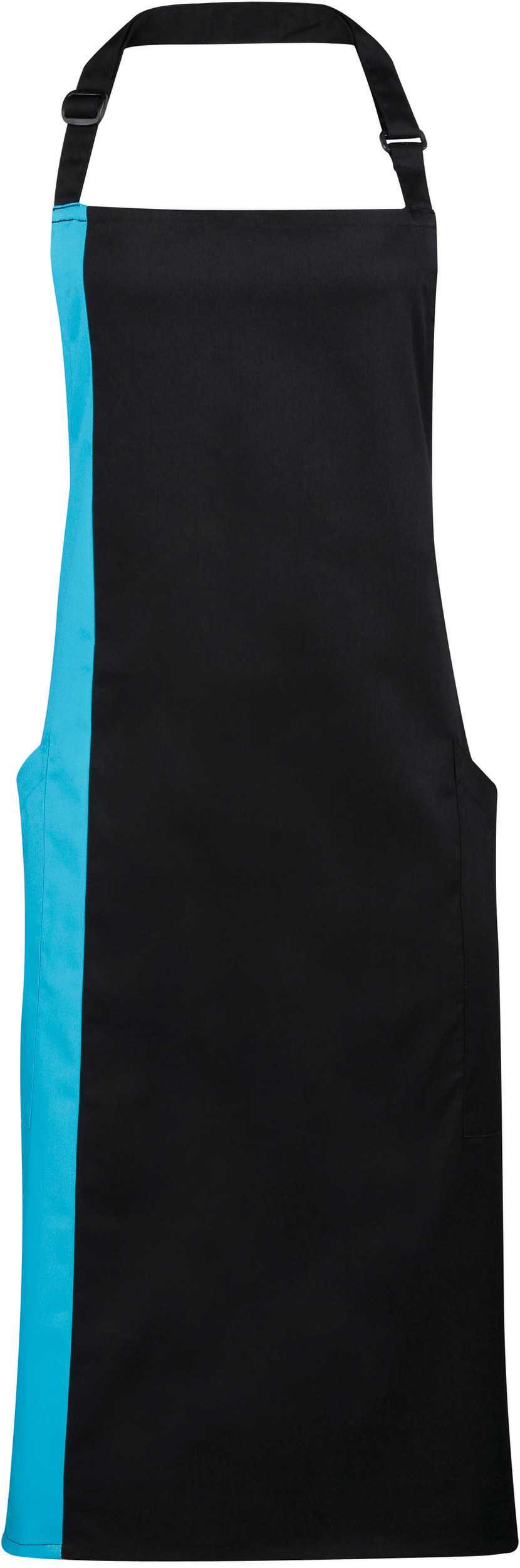 Delantal Bicolor Black / Turquoise