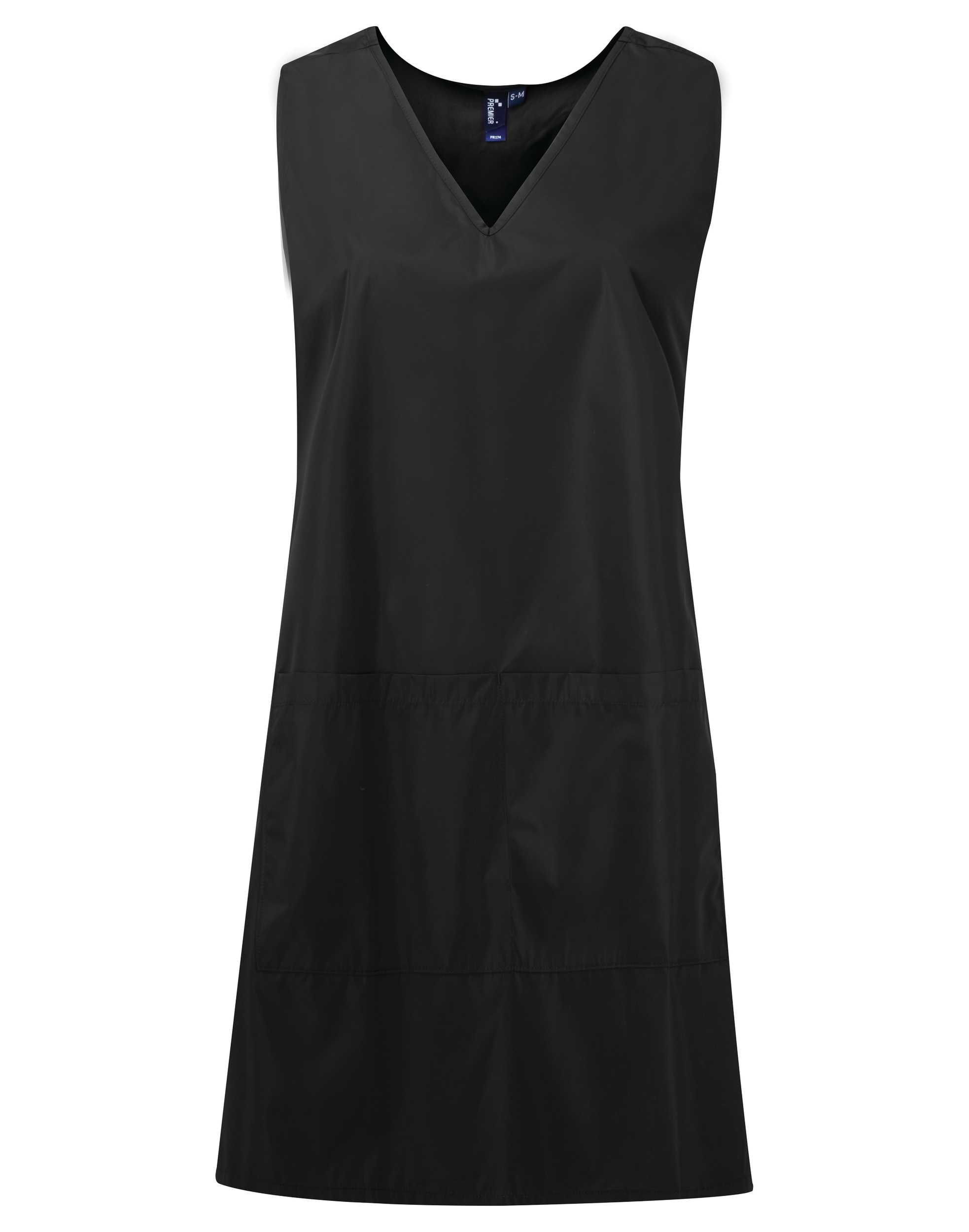 Delantal túnica impermeable Black