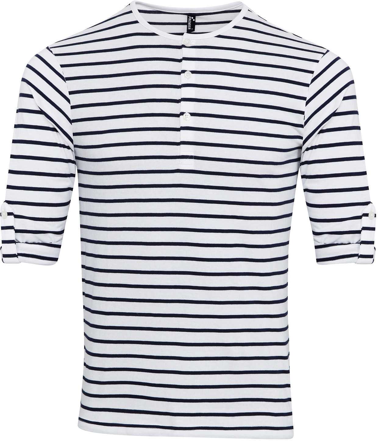 Camiseta «Long John» hombre White / Navy