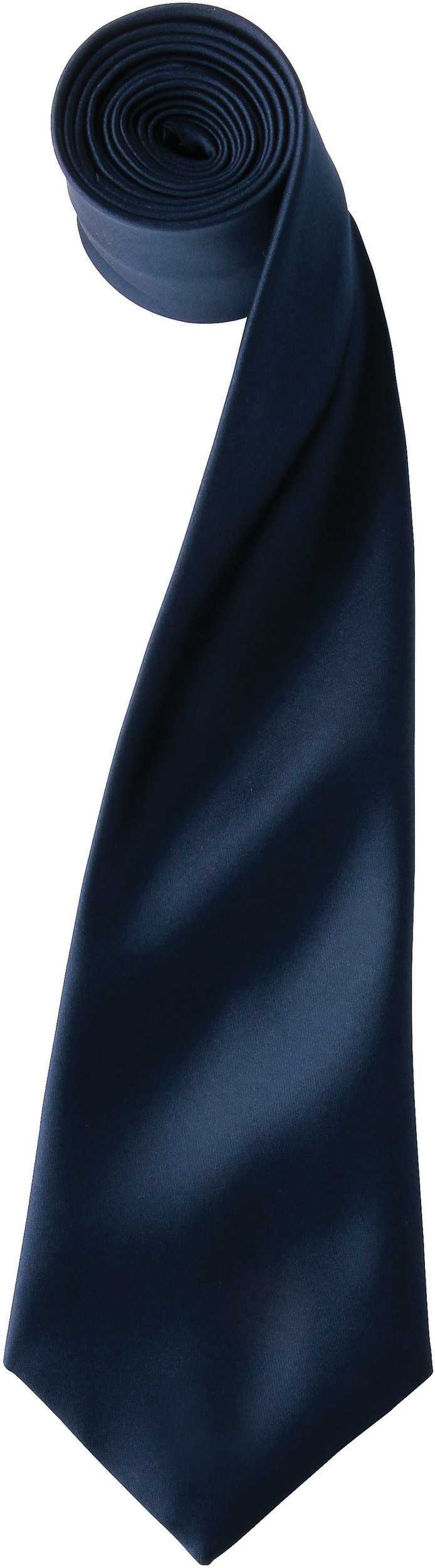 Corbata "Colours" de satén Navy