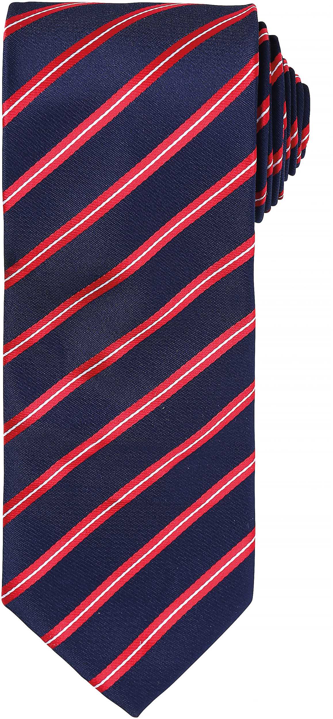 Corbata "Sport" a rayas Navy / Red